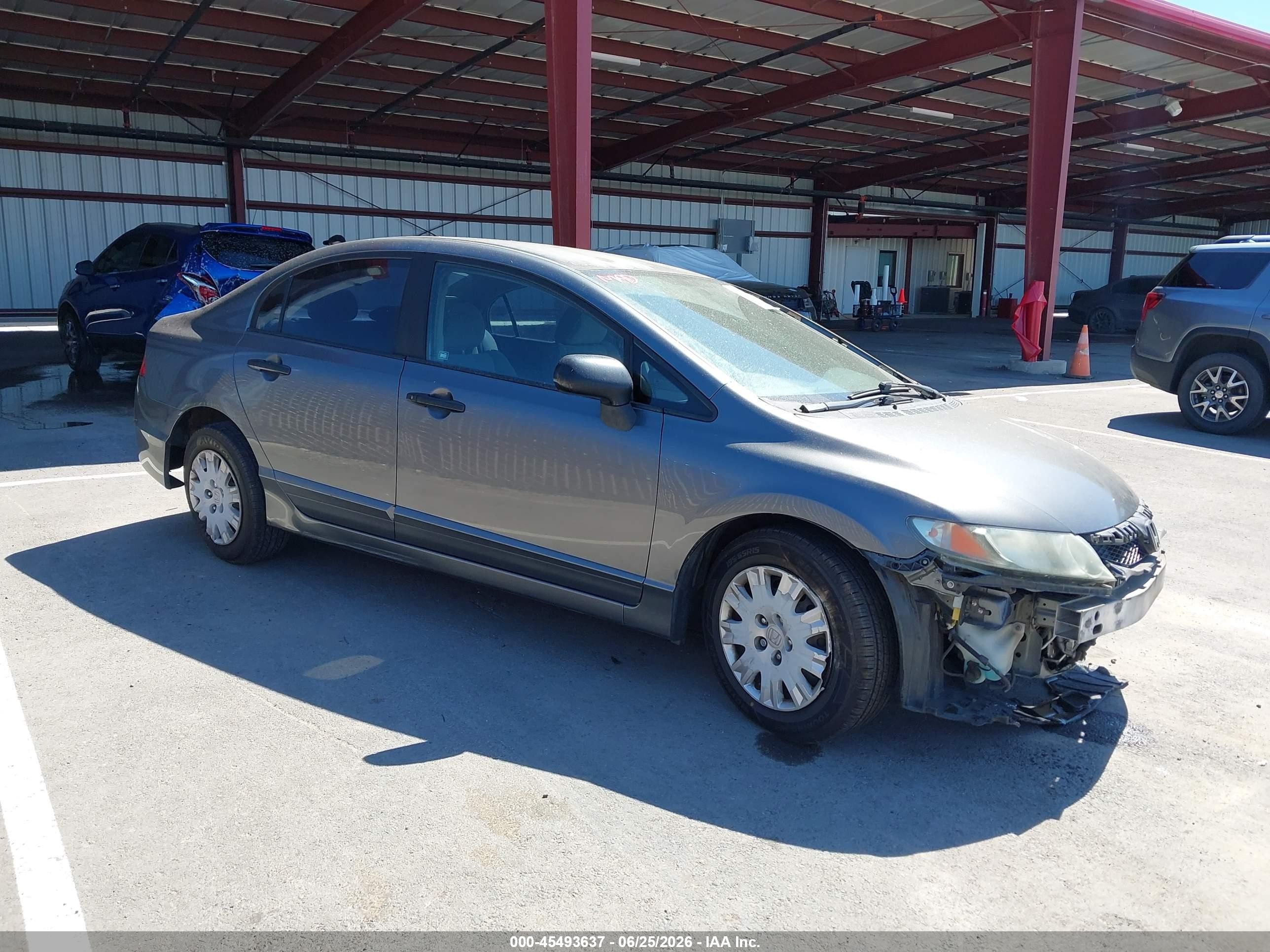 2010 Honda Civic Vp Gray vin: 19XFA1F36AE062803