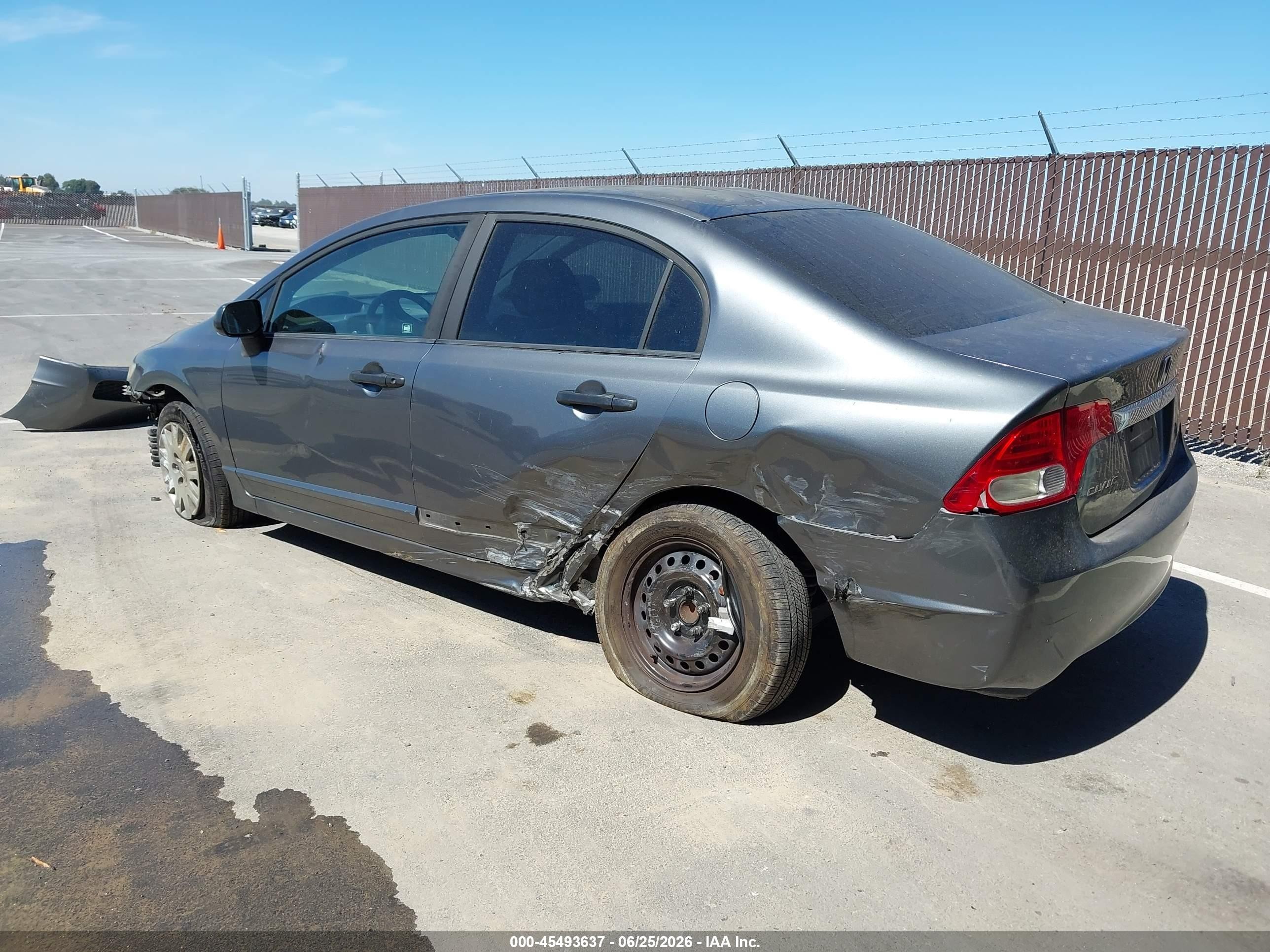2010 Honda Civic Vp Gray vin: 19XFA1F36AE062803
