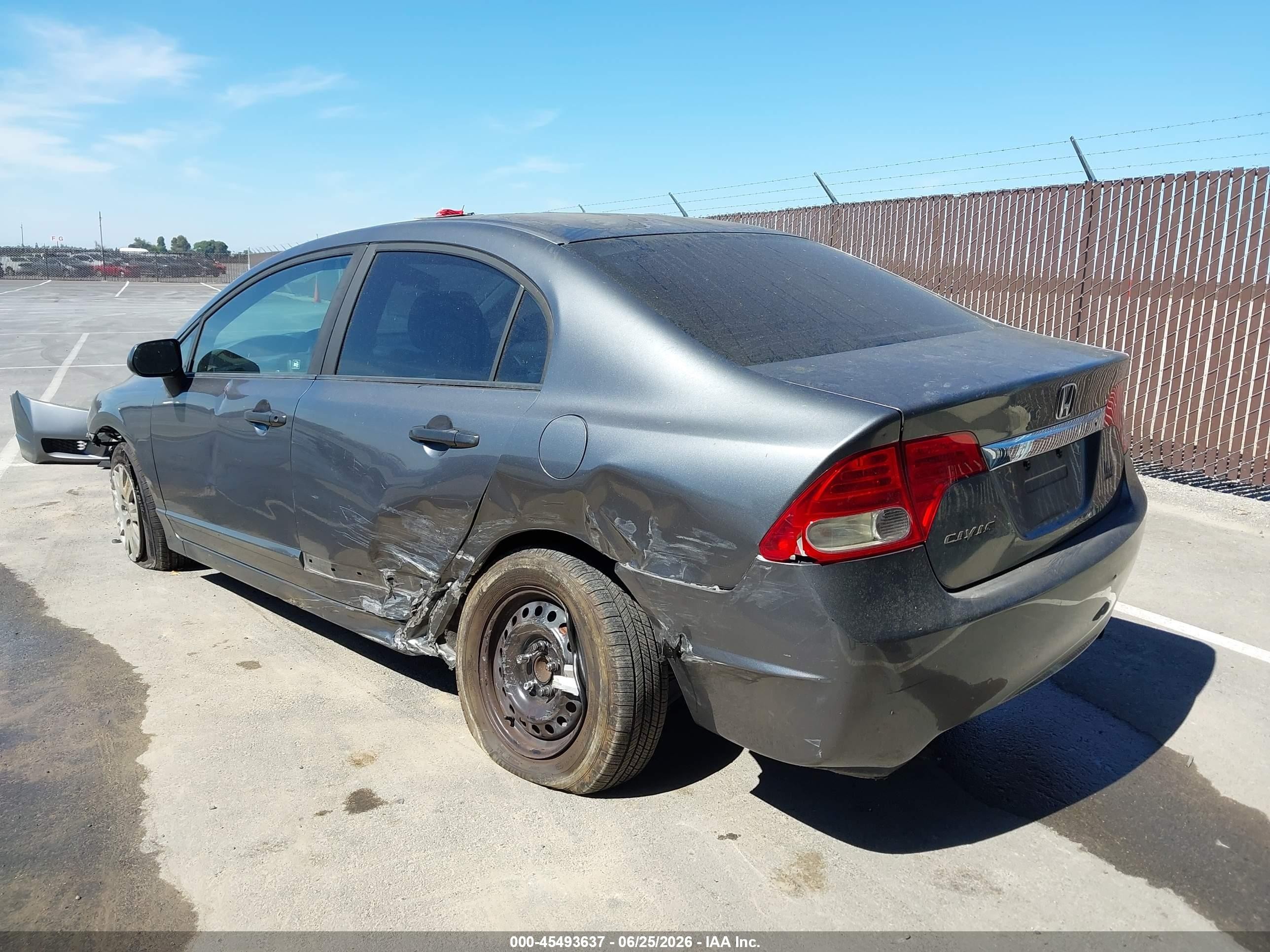 2010 Honda Civic Vp Gray vin: 19XFA1F36AE062803