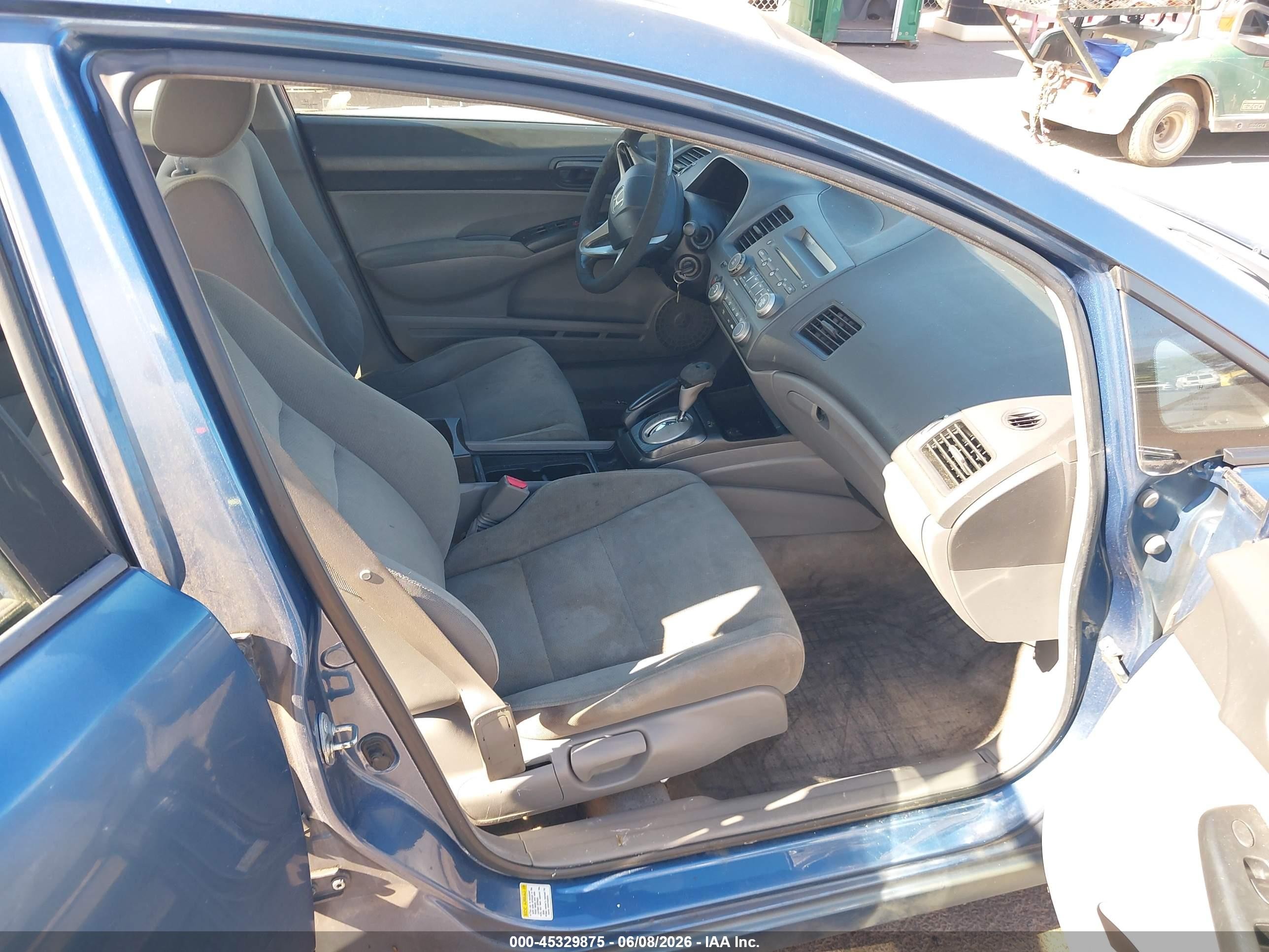 2010 Honda Civic Vp Blue vin: 19XFA1F37AE008765