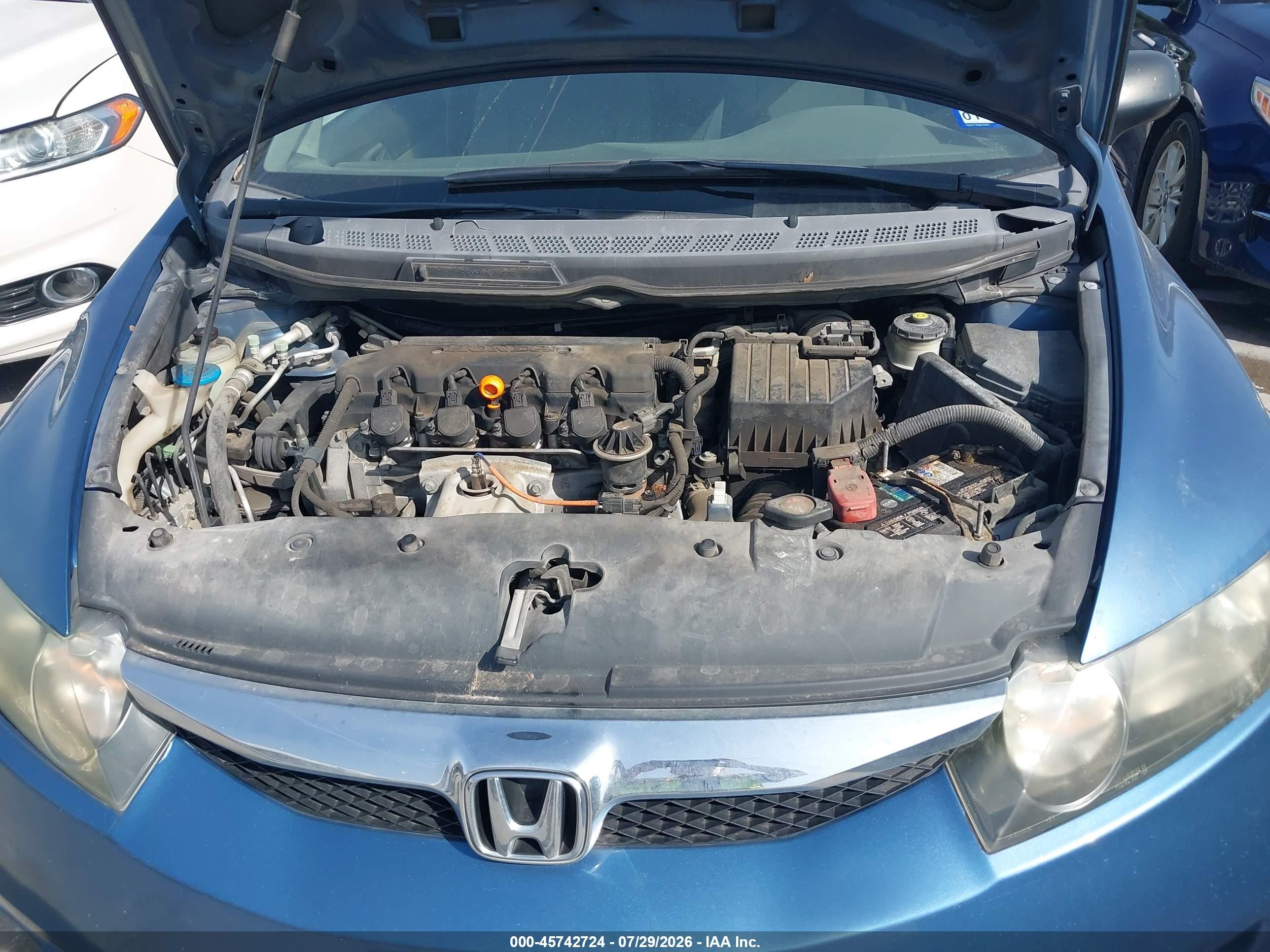 2010 Honda Civic Vp Blue vin: 19XFA1F37AE016316