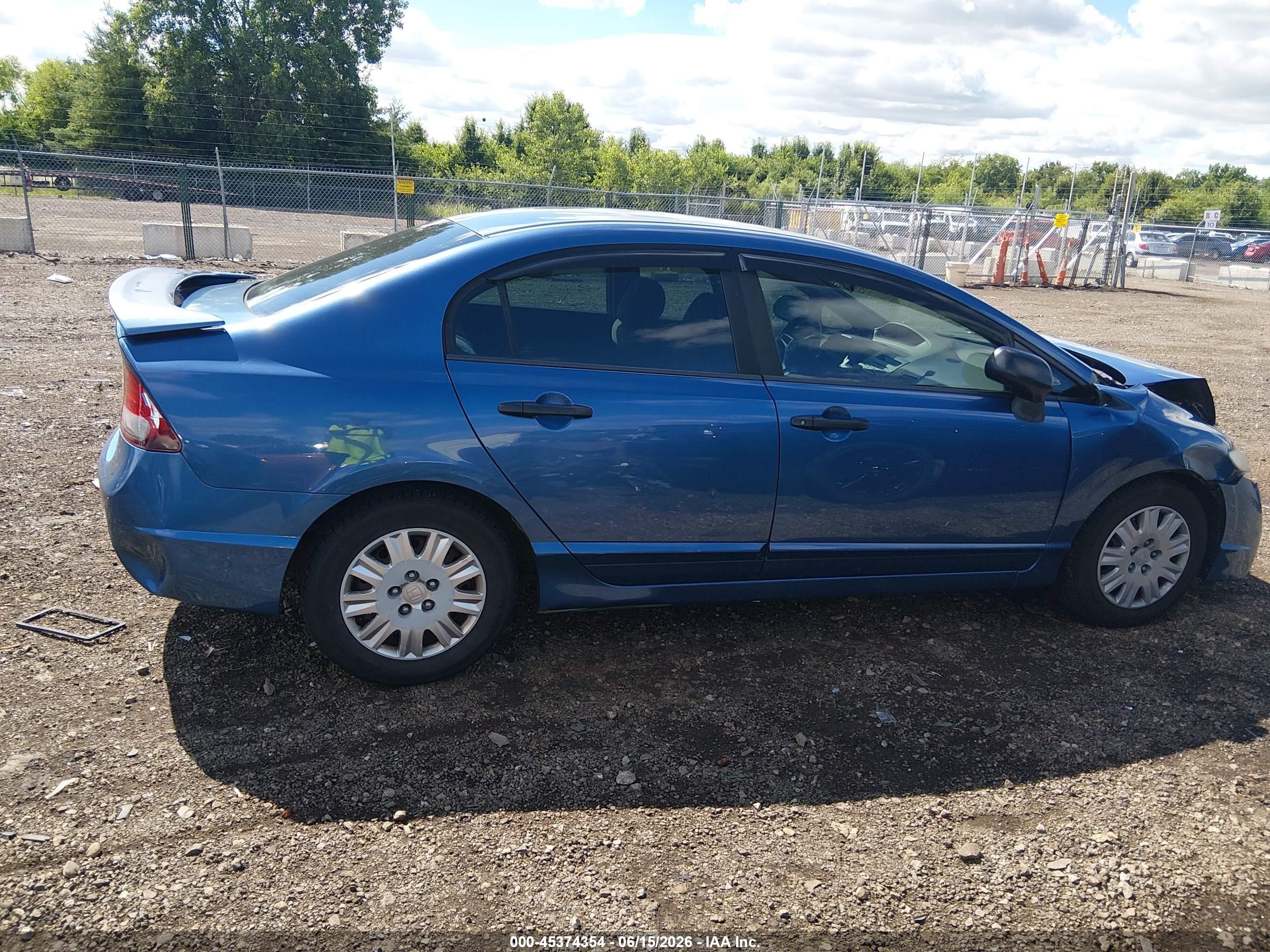 2010 Honda Civic Vp Blue vin: 19XFA1F37AE035741