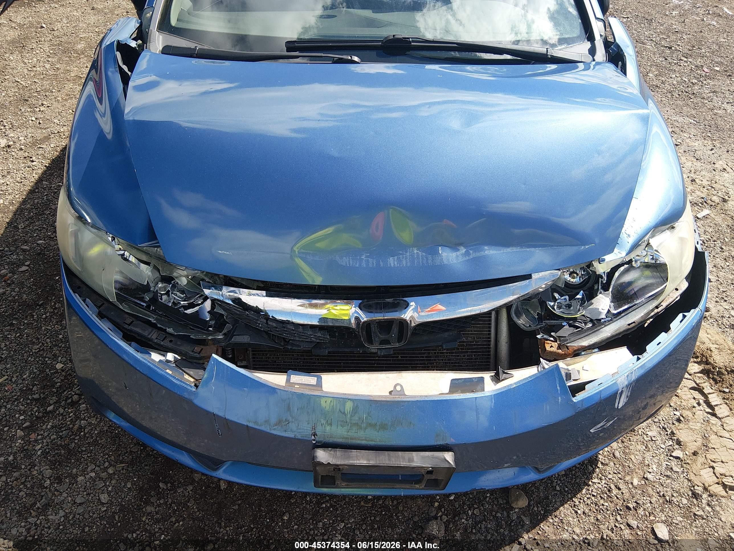 2010 Honda Civic Vp Blue vin: 19XFA1F37AE035741