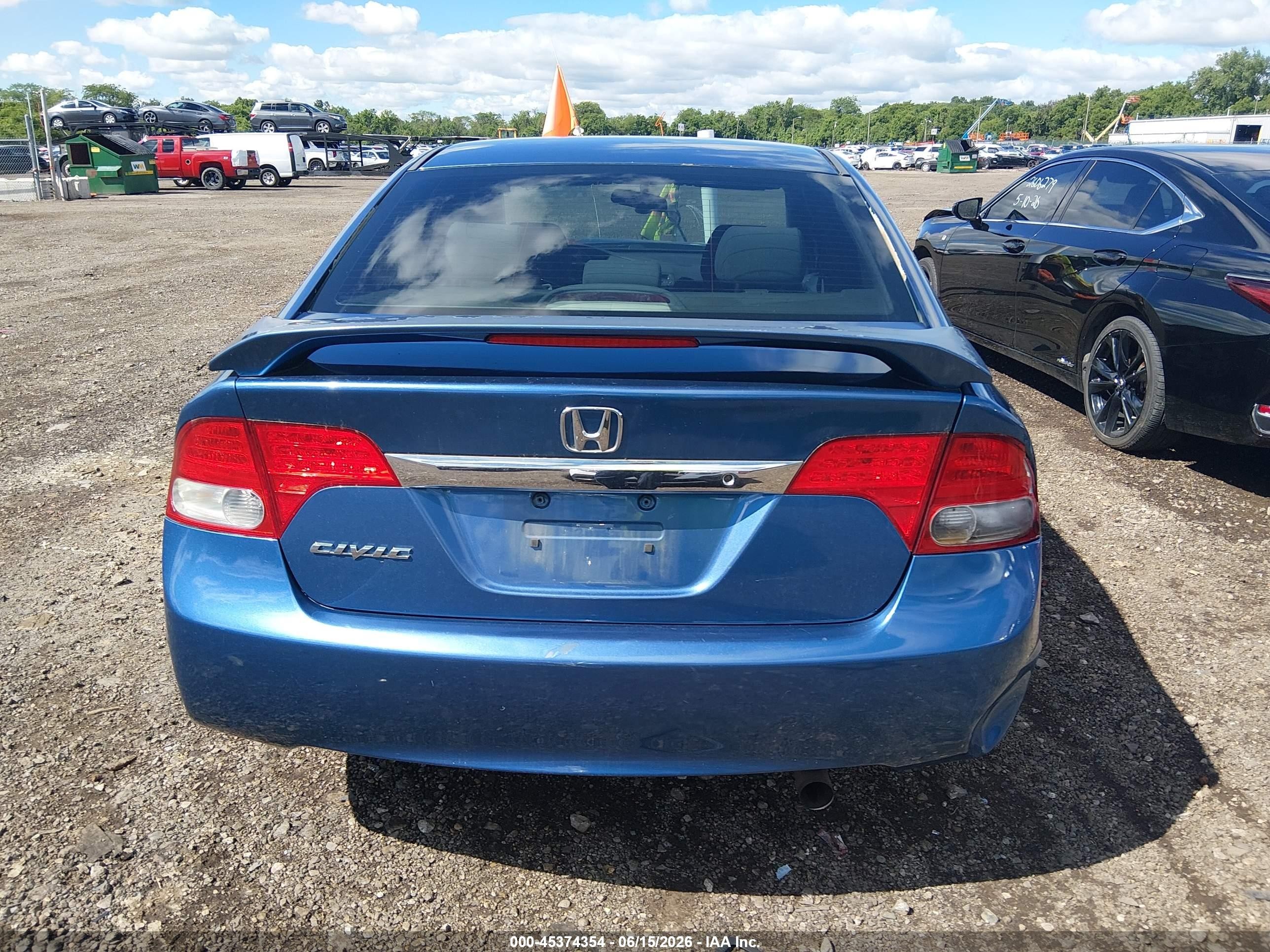 2010 Honda Civic Vp Blue vin: 19XFA1F37AE035741