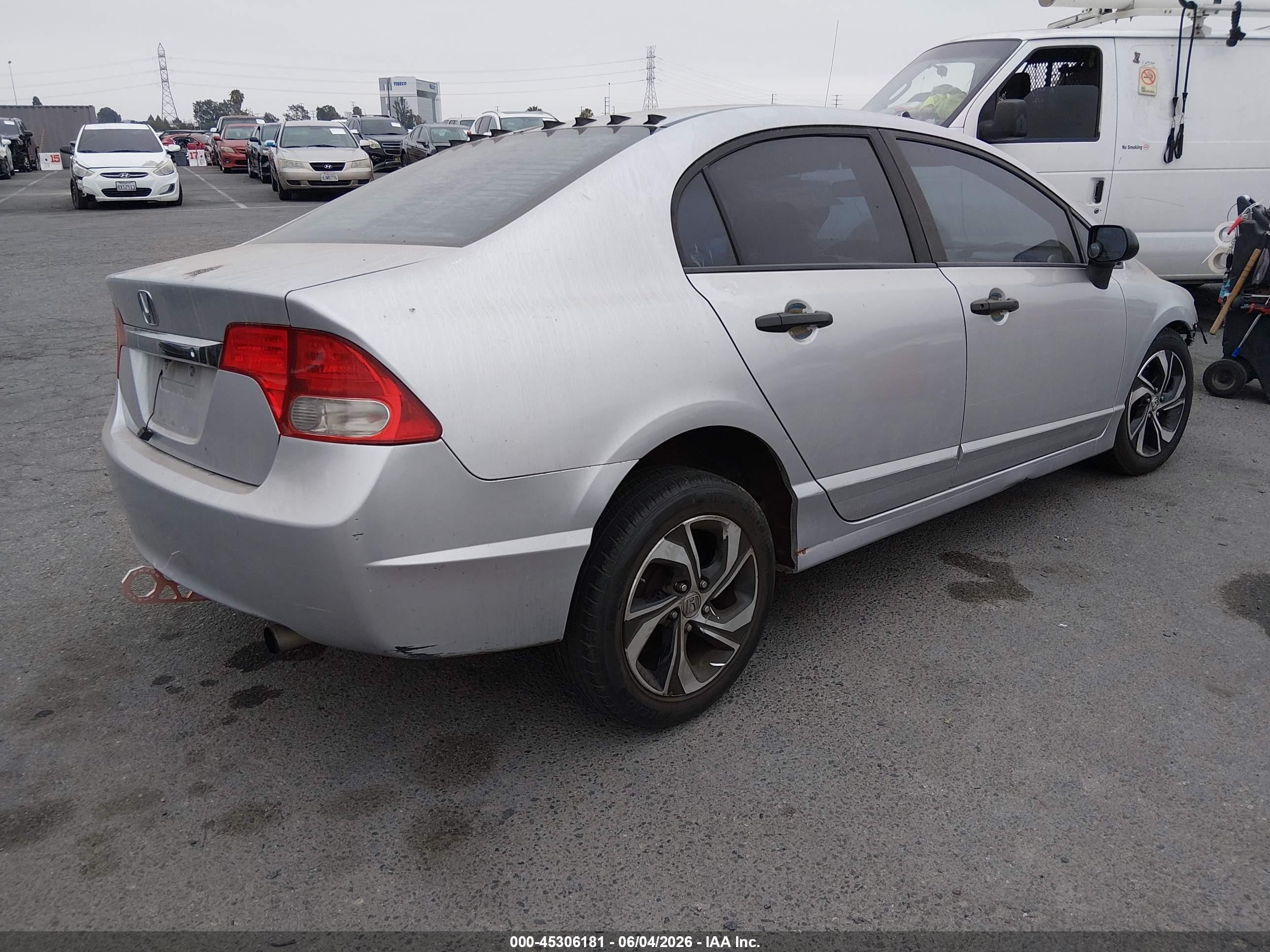 2010 Honda Civic Vp Gray vin: 19XFA1F38AE016325