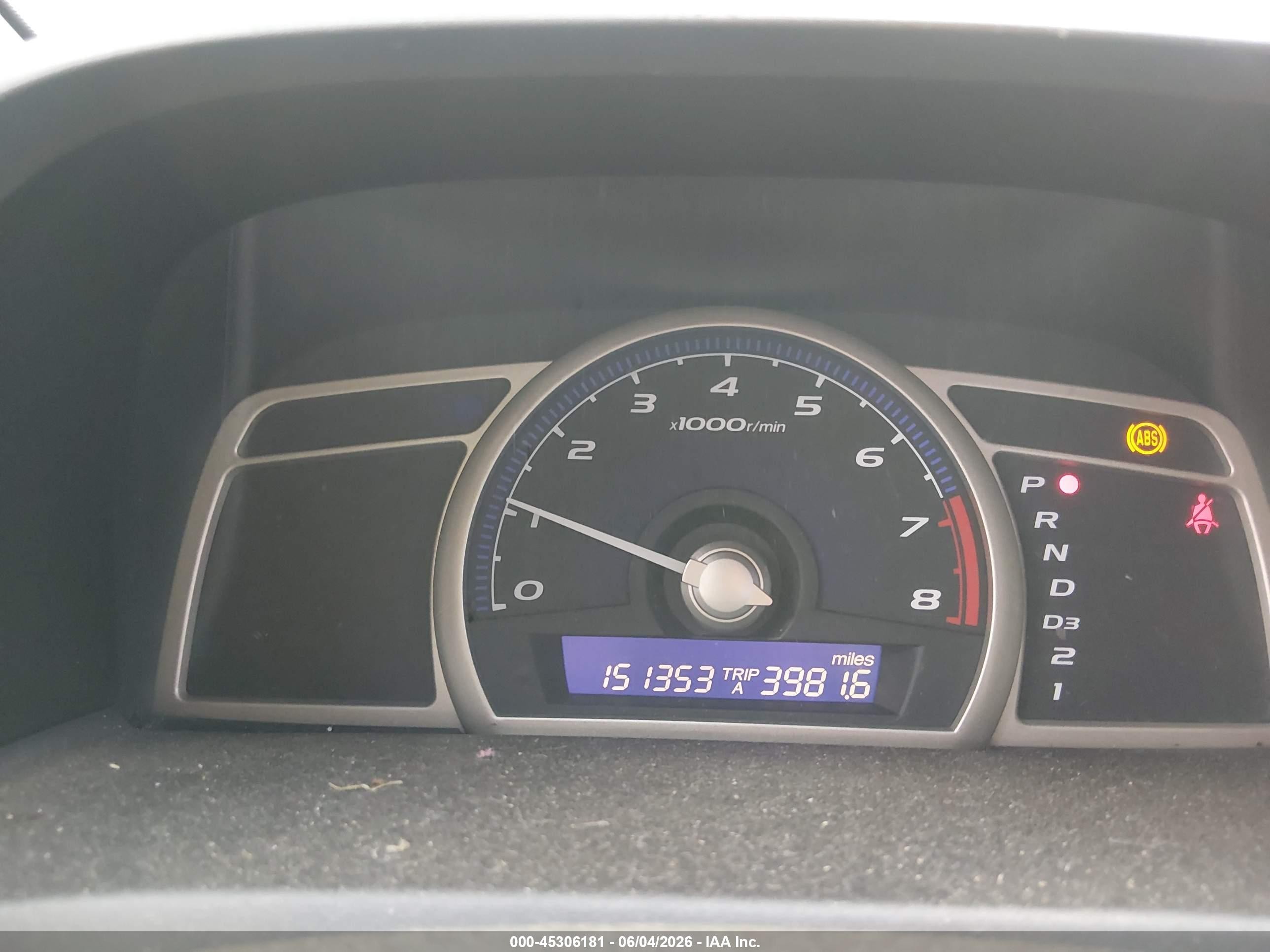2010 Honda Civic Vp Gray vin: 19XFA1F38AE016325