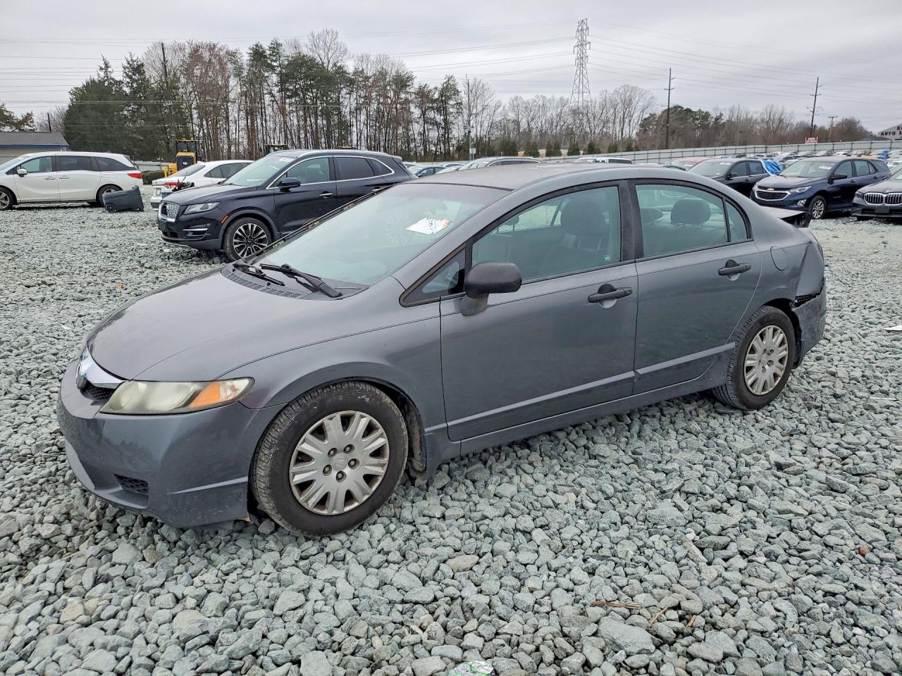 2011 Honda Civic Vp Gray vin: 19XFA1F38BE035796
