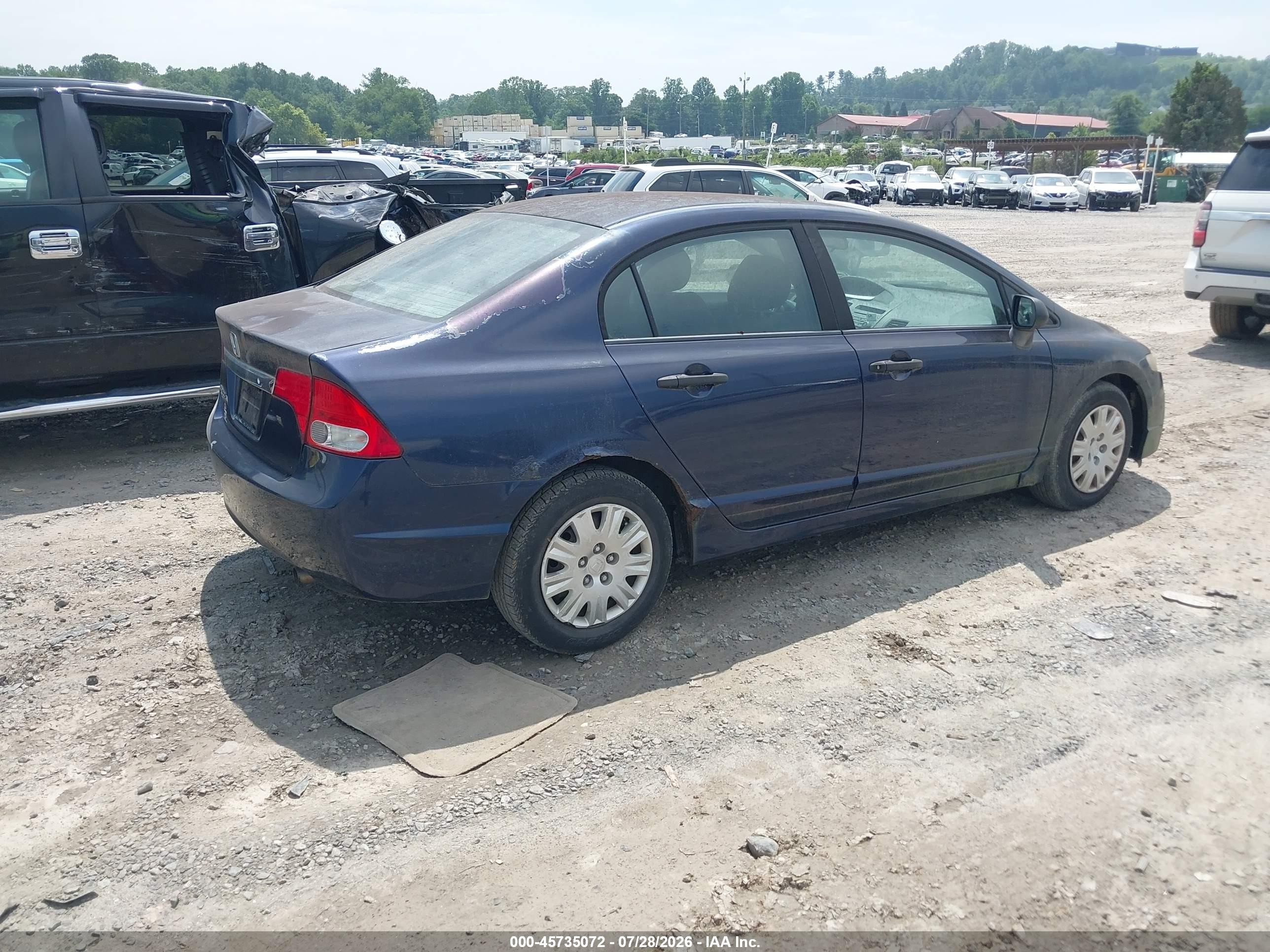 2010 Honda Civic Vp Синий vin: 19XFA1F39AE041931