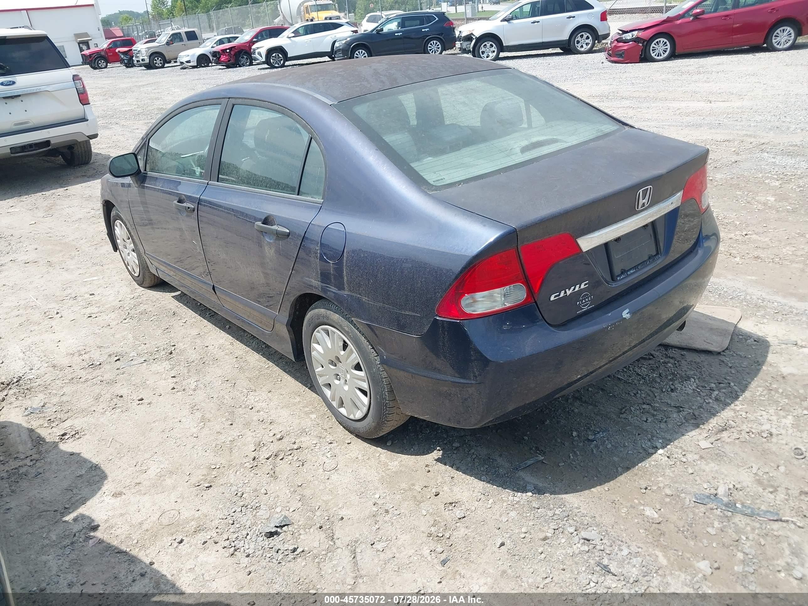 2010 Honda Civic Vp Синий vin: 19XFA1F39AE041931