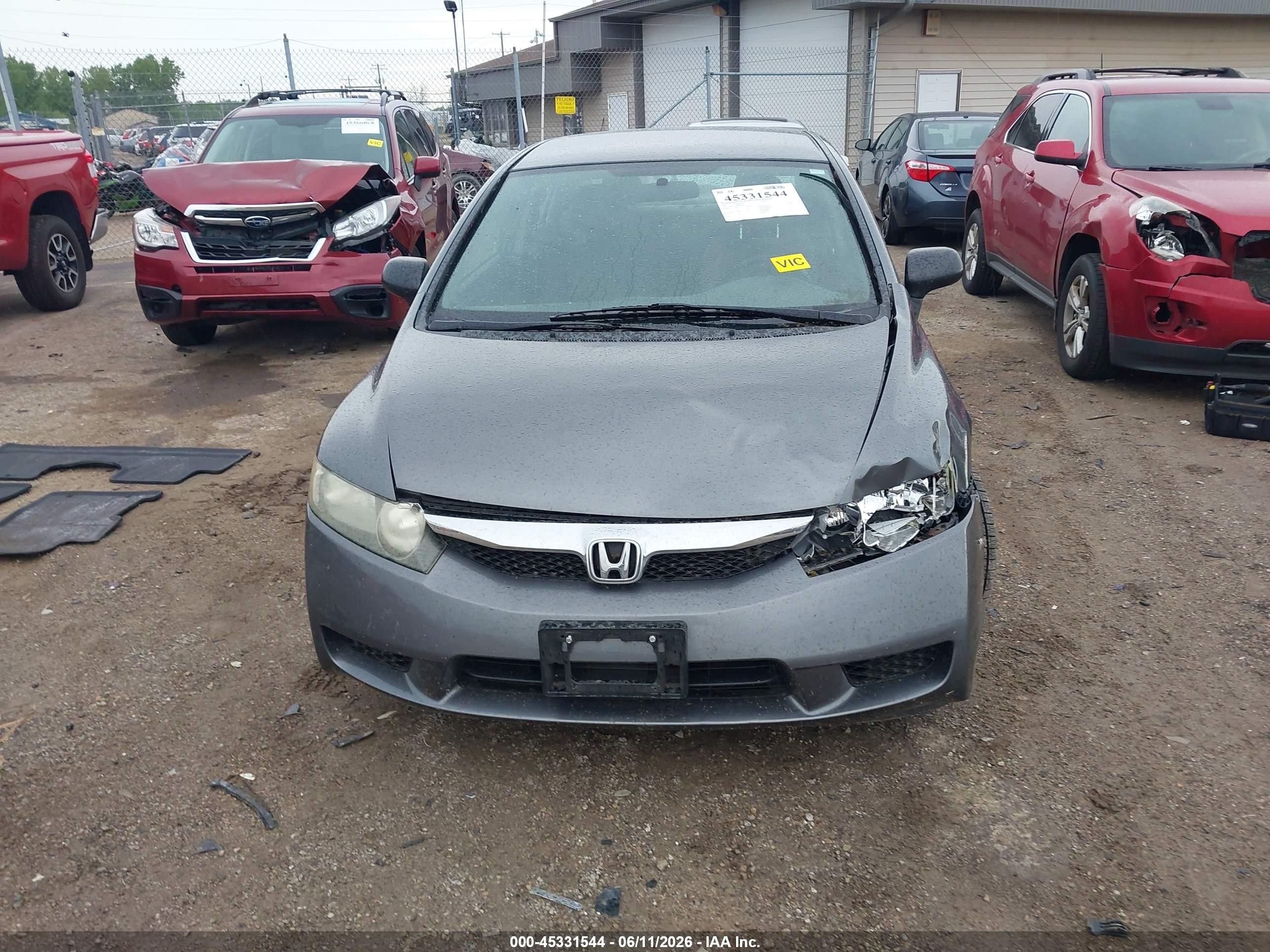 2011 Honda Civic Vp Gray vin: 19XFA1F39BE024614