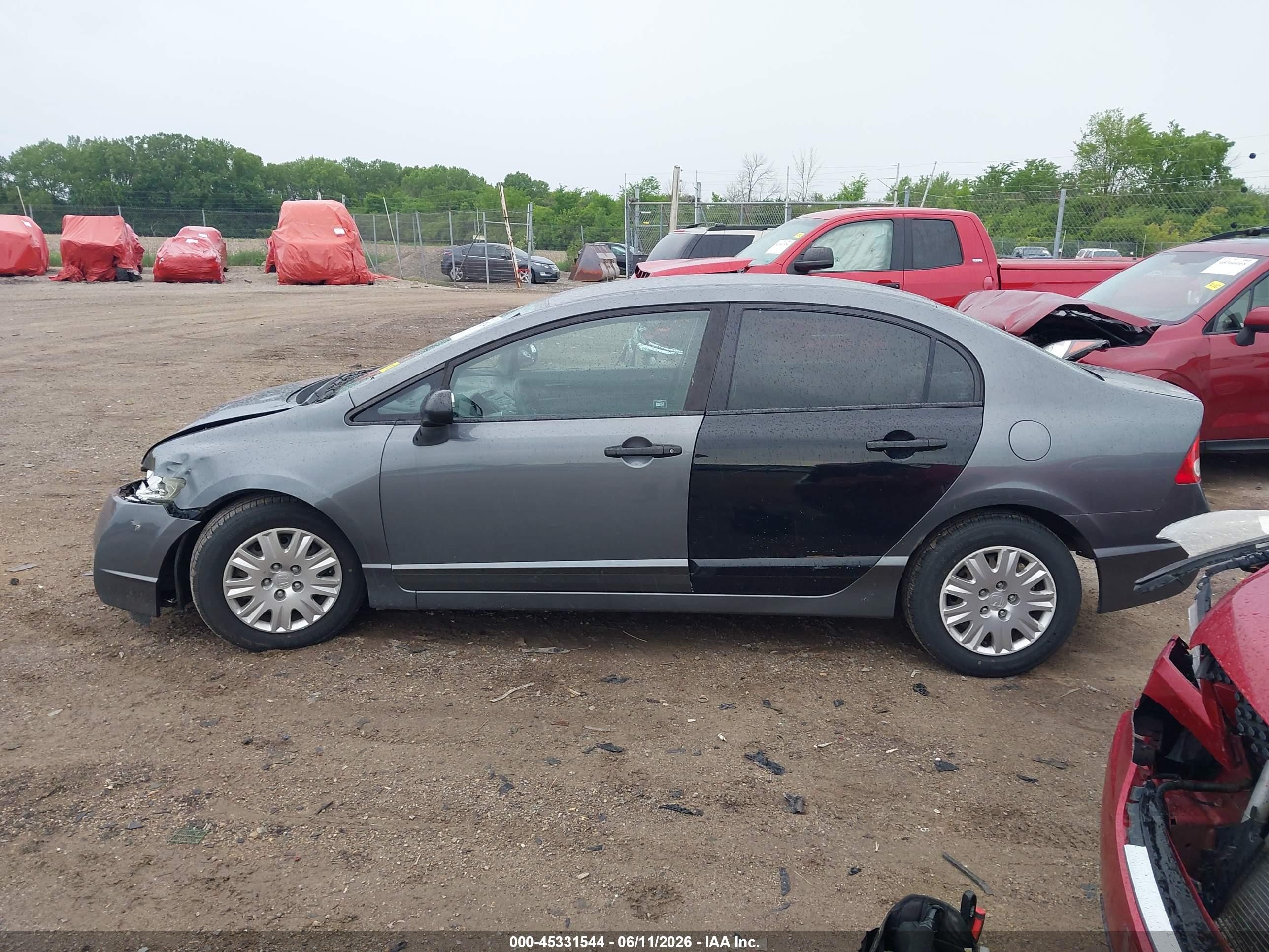 2011 Honda Civic Vp Gray vin: 19XFA1F39BE024614