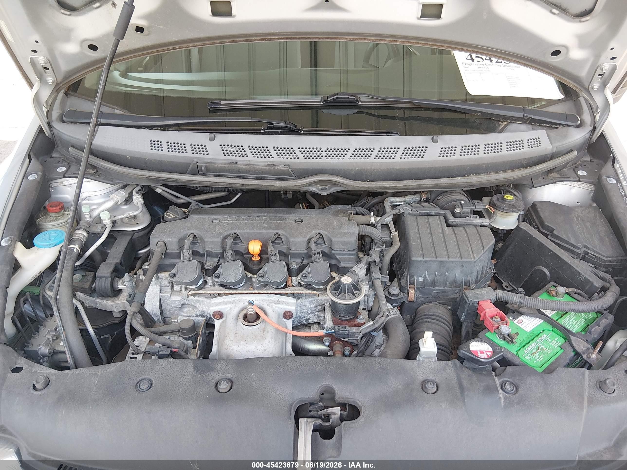 2011 Honda Civic Vp Silver vin: 19XFA1F39BE032972