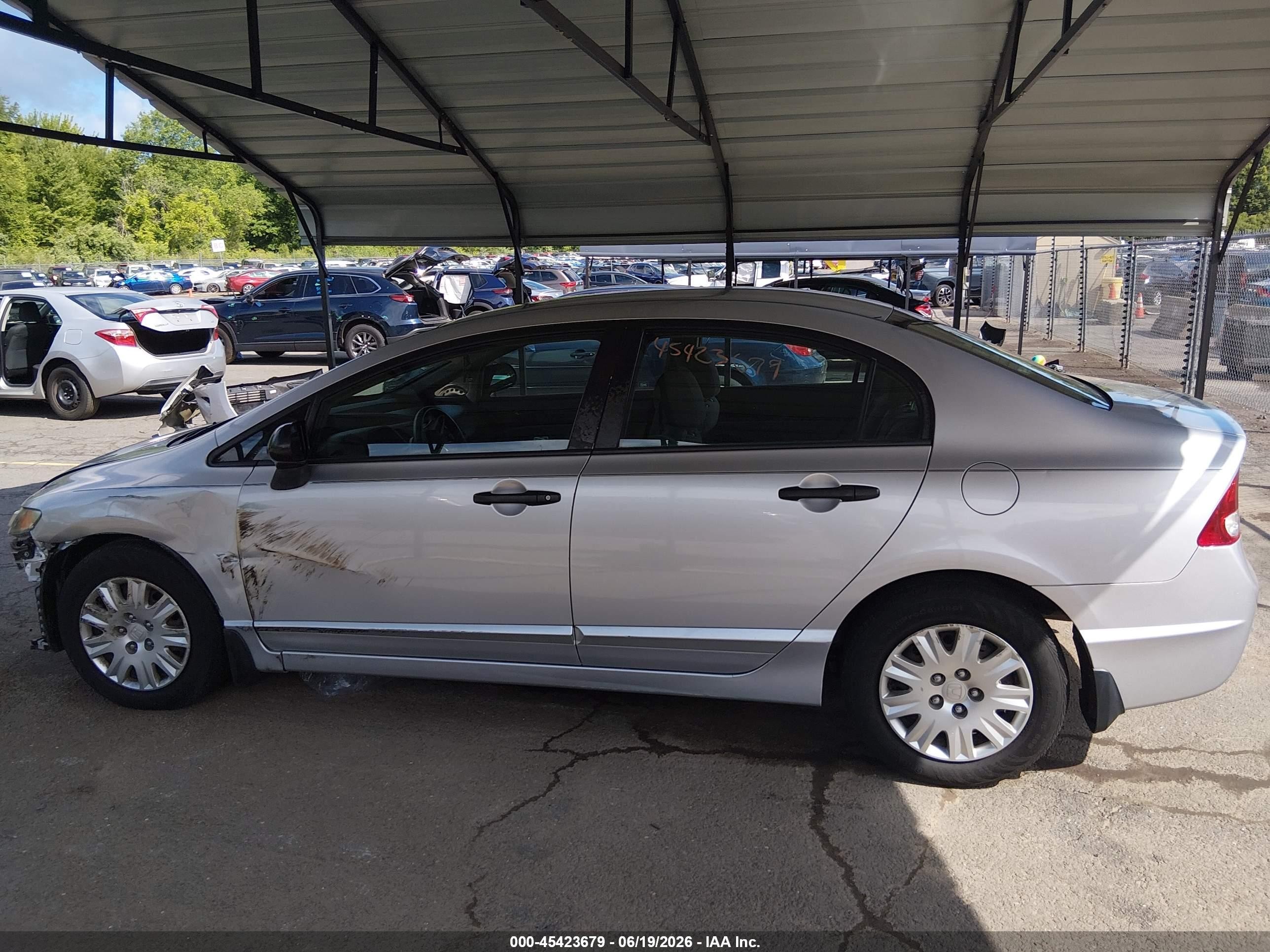 2011 Honda Civic Vp Silver vin: 19XFA1F39BE032972