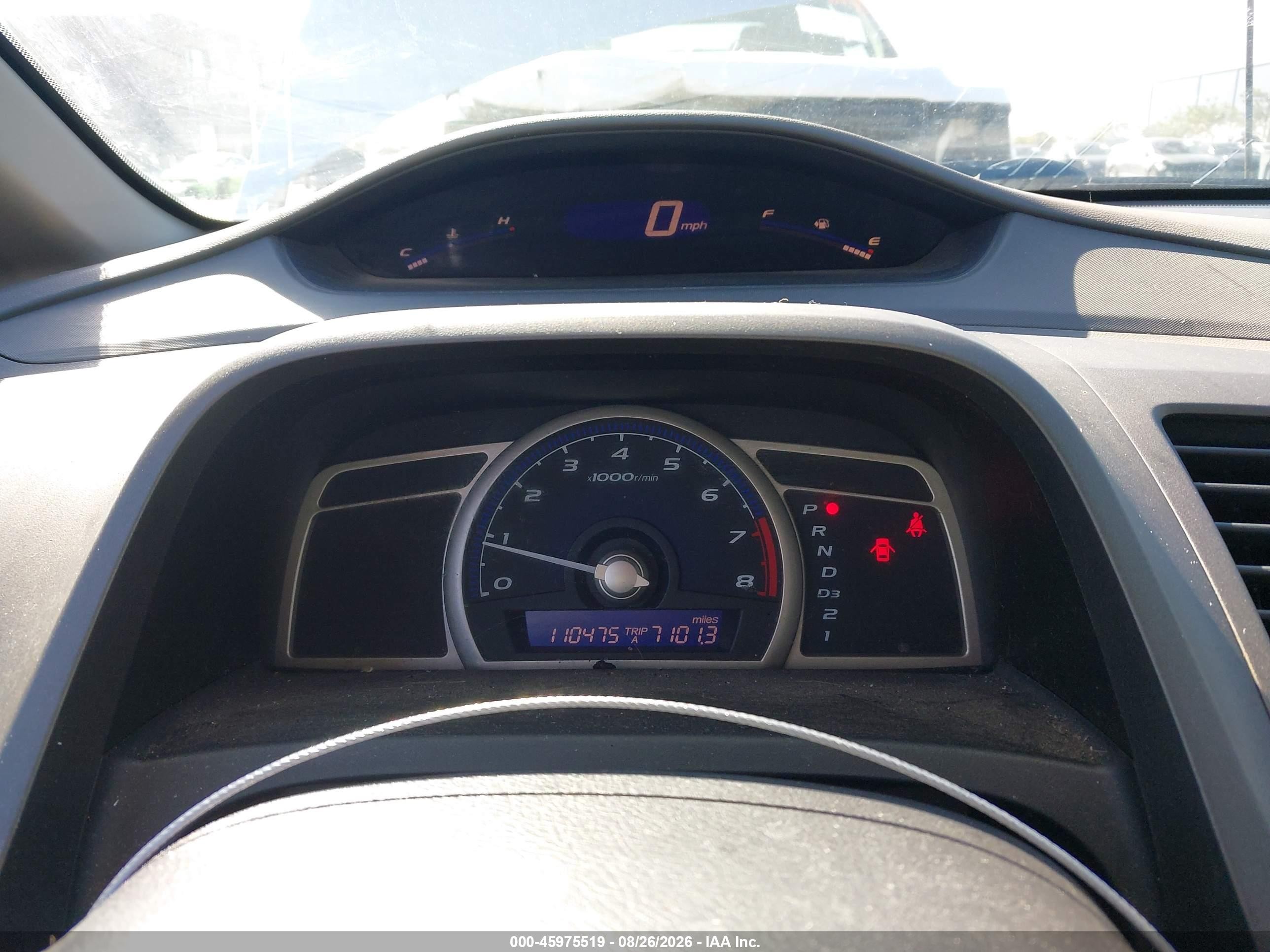 2010 Honda Civic Vp Silver vin: 19XFA1F3XAE025561
