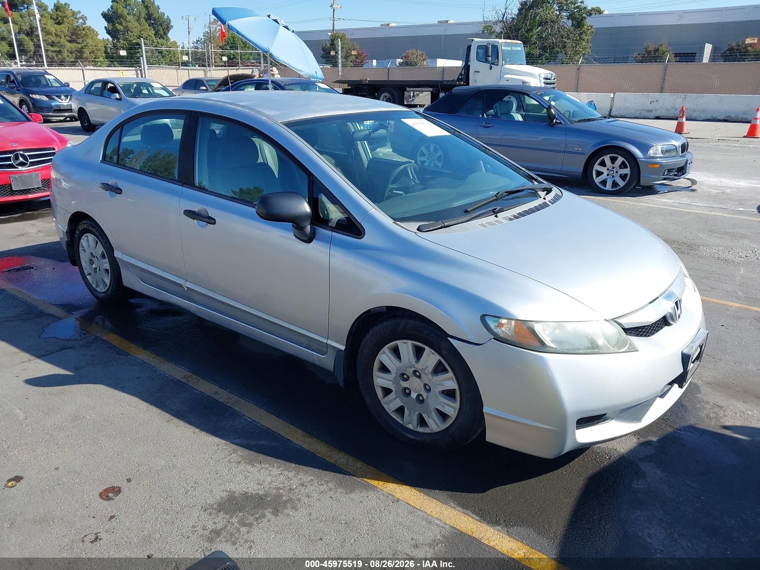 2010 Honda Civic Vp Silver vin: 19XFA1F3XAE025561