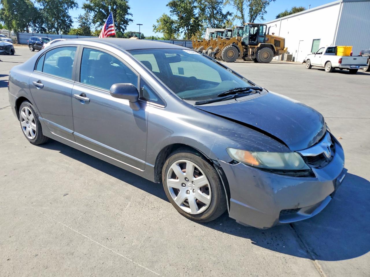 2010 Honda Civic Lx Gray vin: 19XFA1F50AE001853