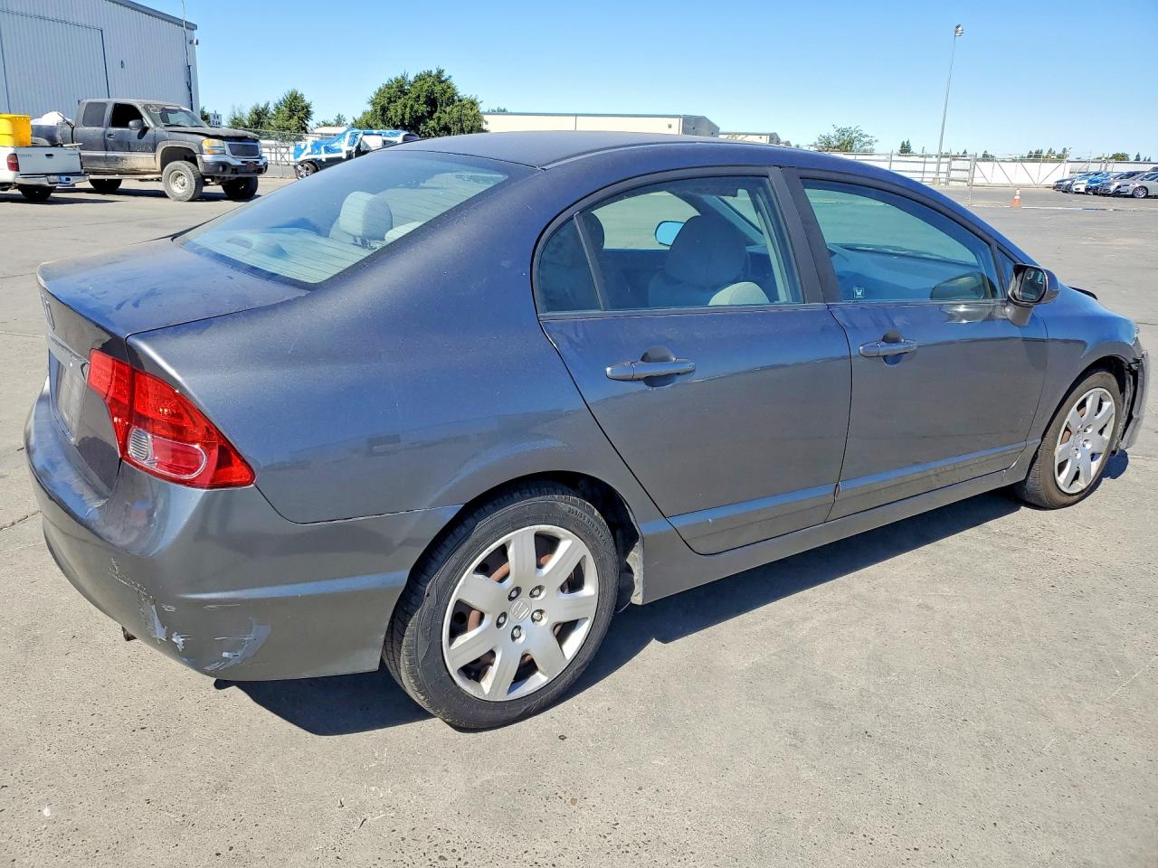 2010 Honda Civic Lx Gray vin: 19XFA1F50AE001853