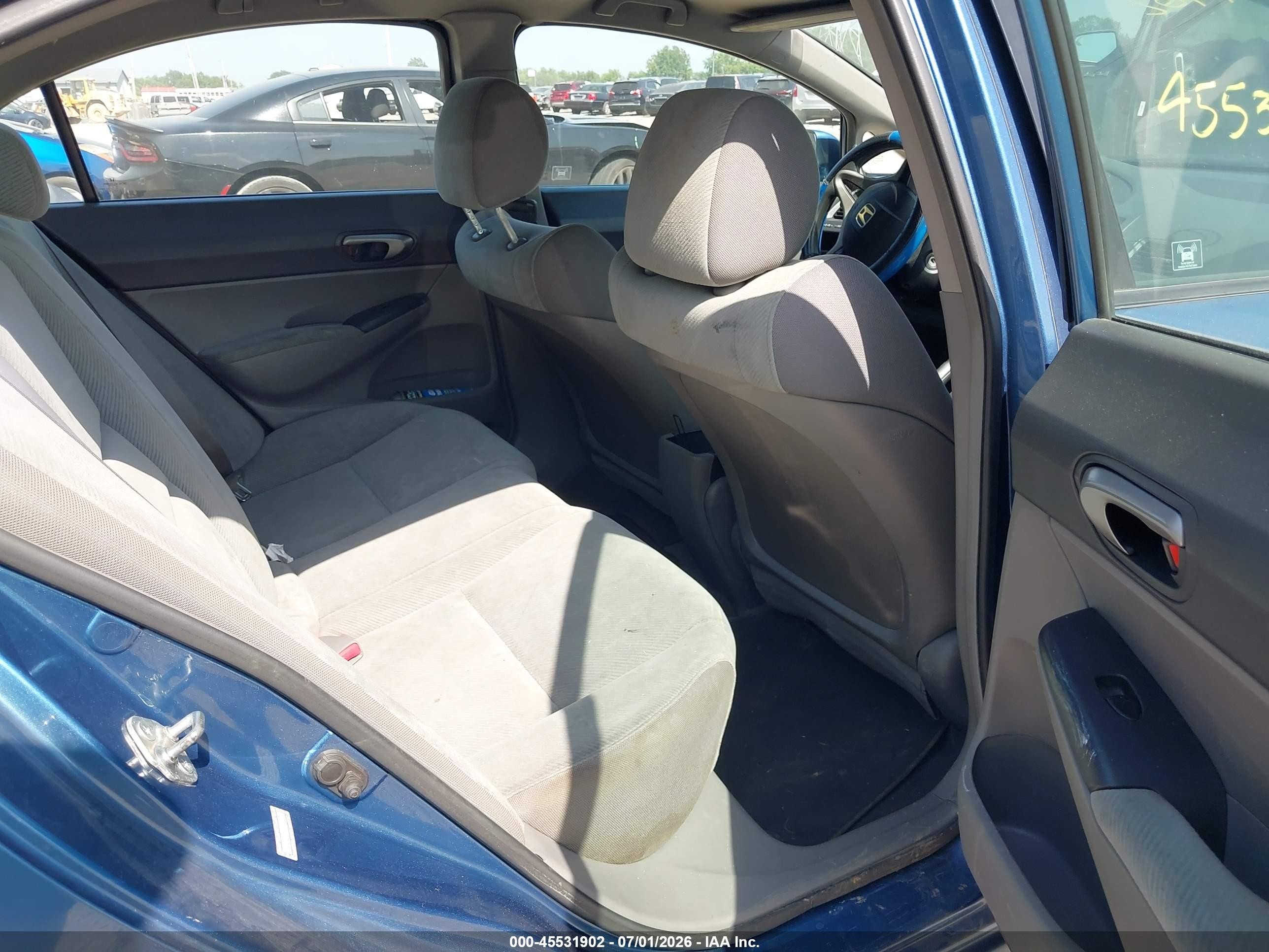 2010 Honda Civic Lx Blue vin: 19XFA1F50AE012240