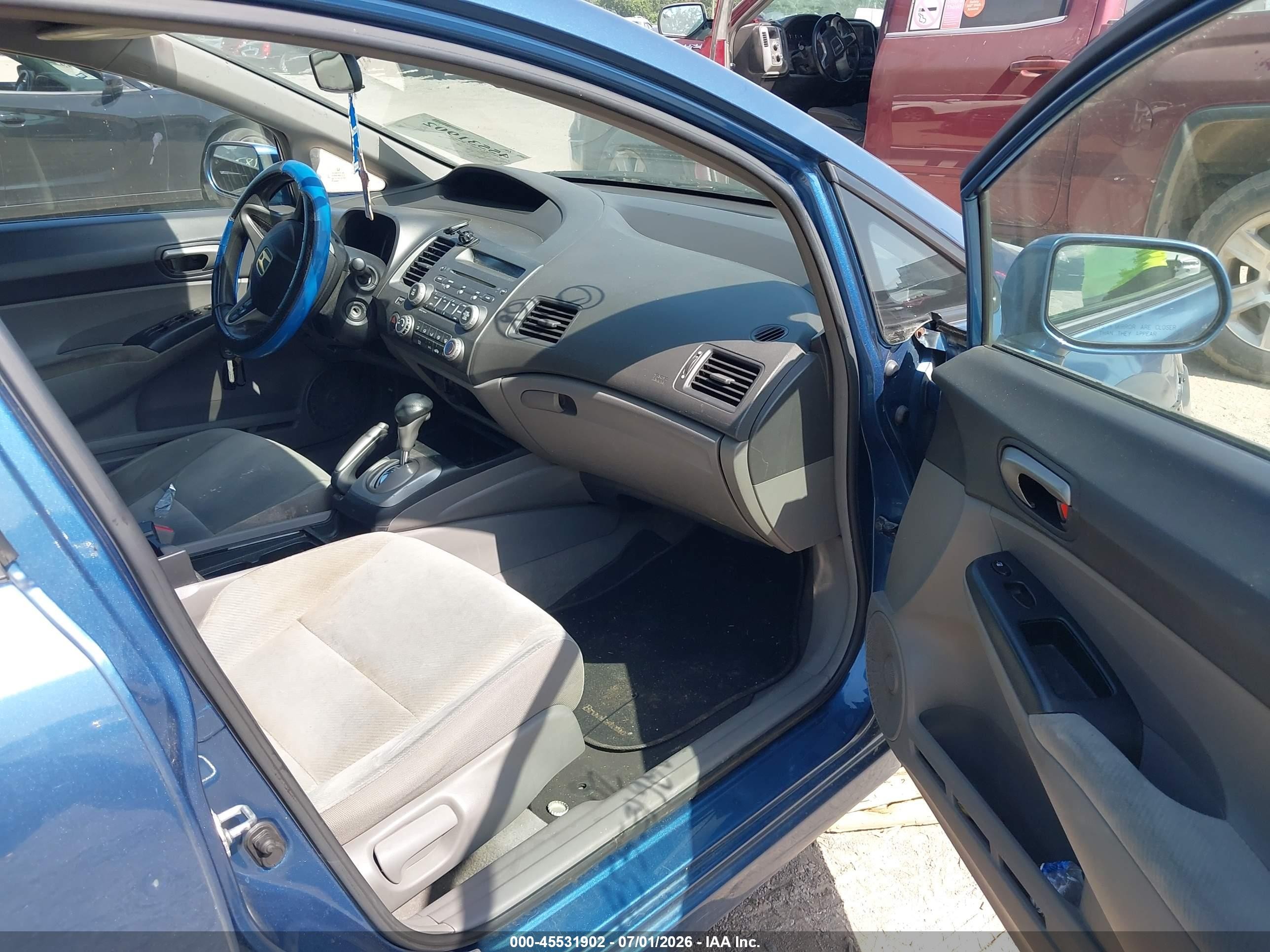 2010 Honda Civic Lx Blue vin: 19XFA1F50AE012240