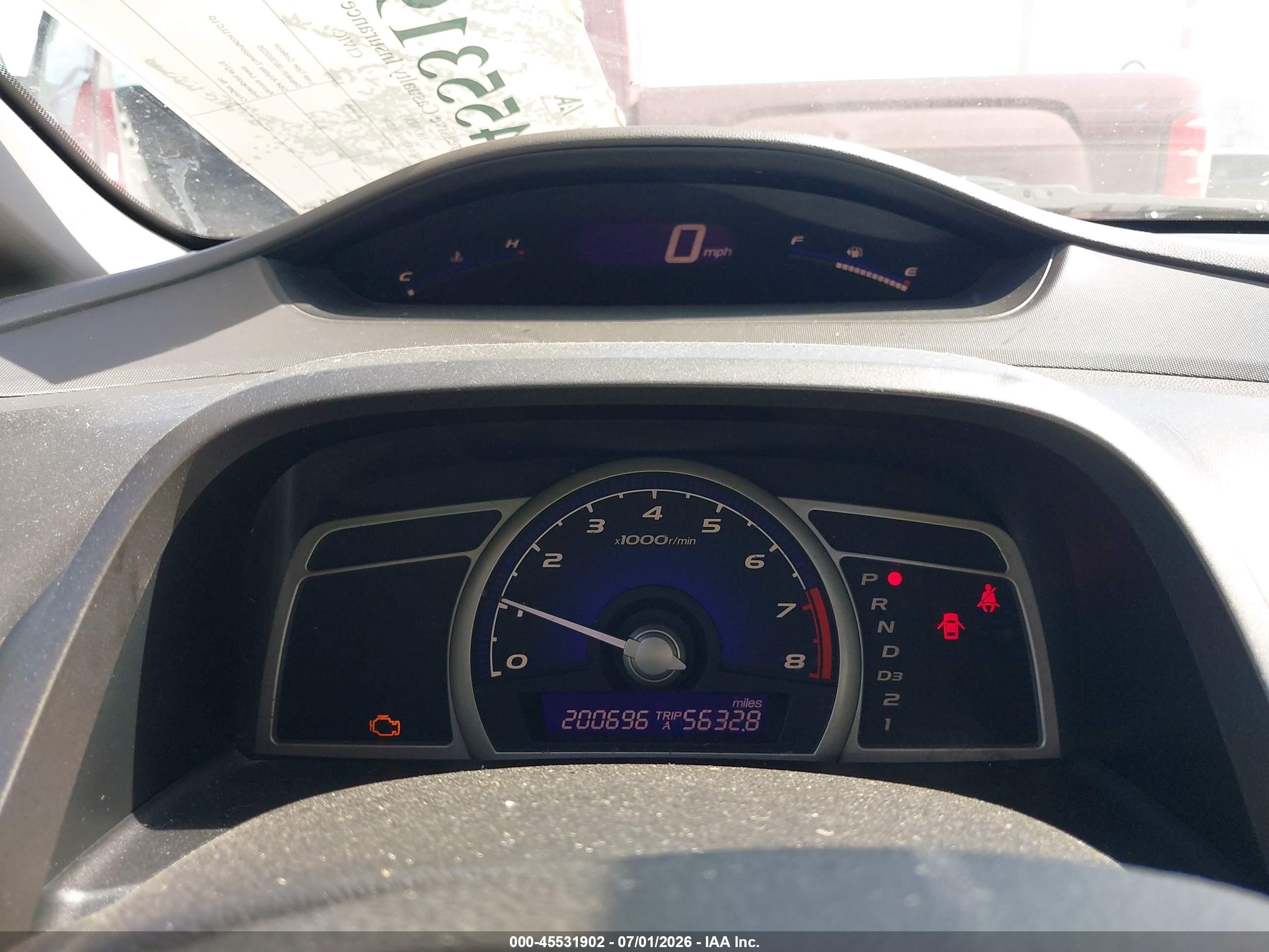 2010 Honda Civic Lx Blue vin: 19XFA1F50AE012240