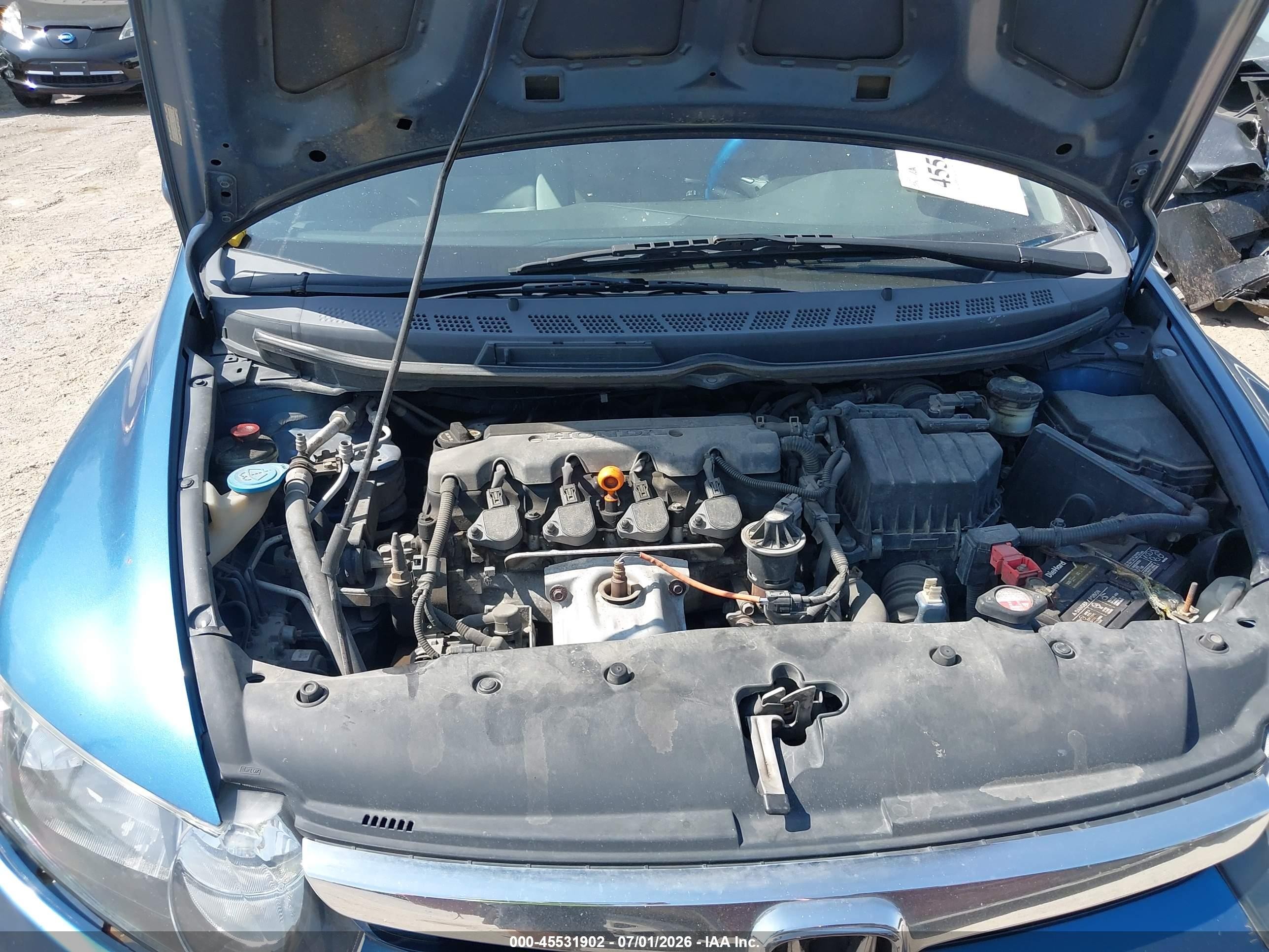 2010 Honda Civic Lx Blue vin: 19XFA1F50AE012240