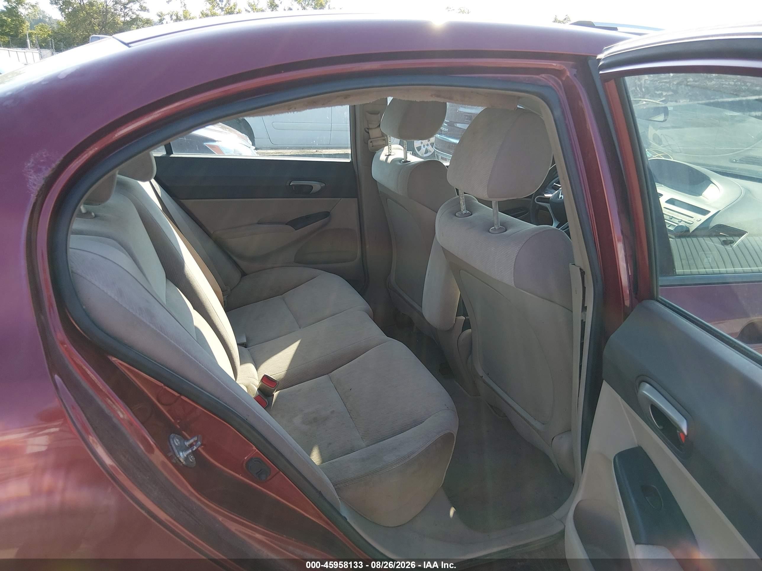 2010 Honda Civic Lx Red vin: 19XFA1F50AE016014