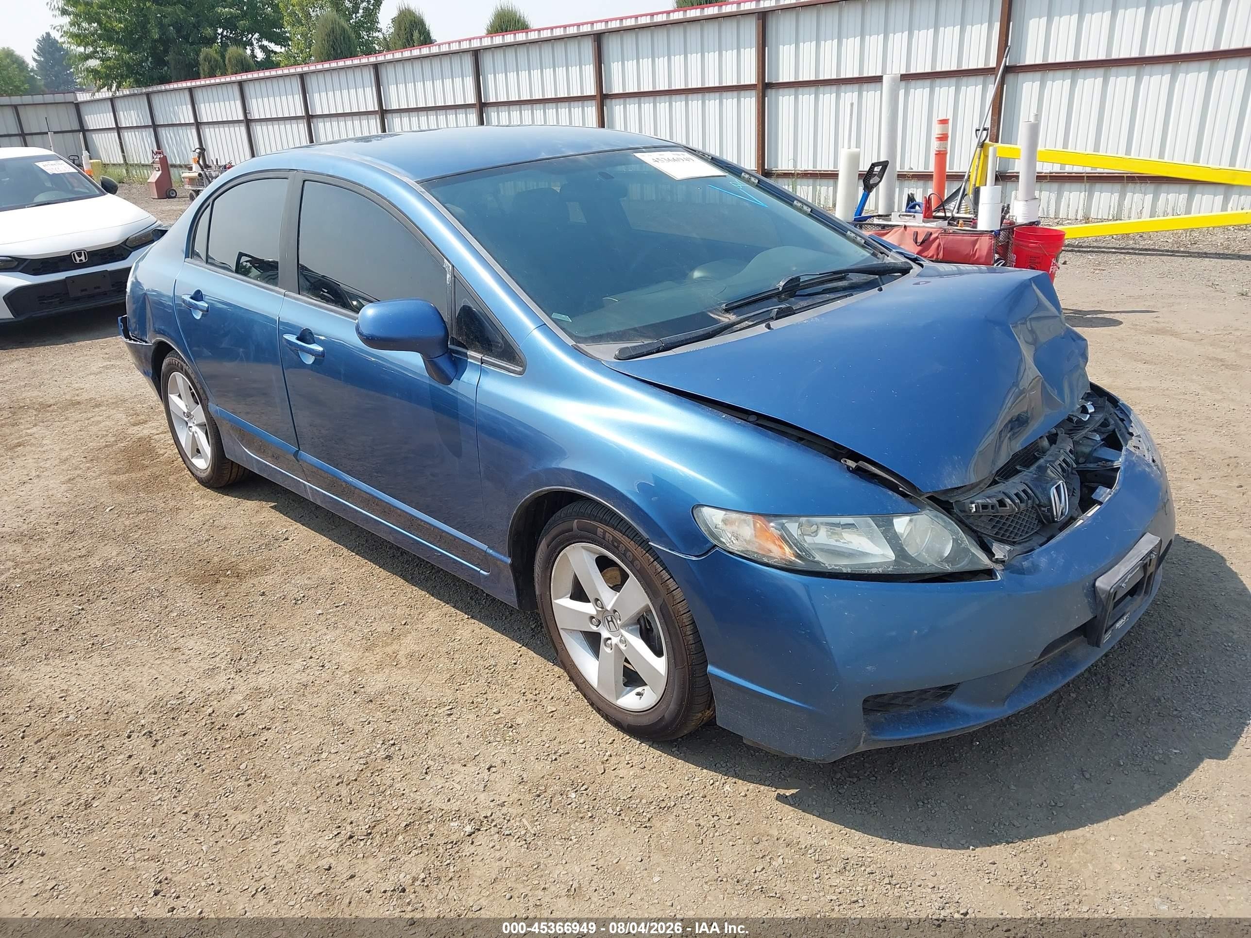 2010 Honda Civic Lx Blue vin: 19XFA1F50AE018037