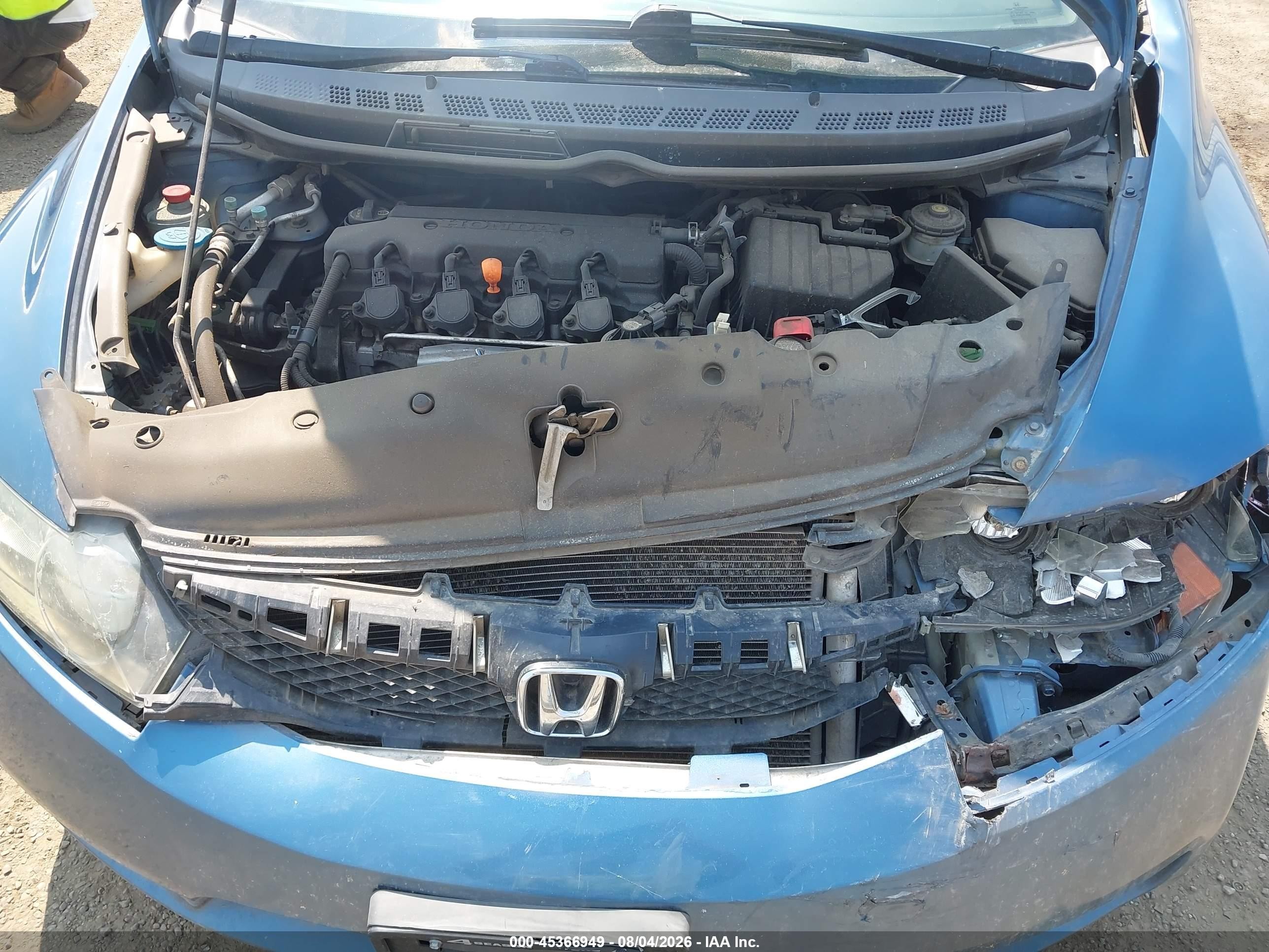 2010 Honda Civic Lx Blue vin: 19XFA1F50AE018037