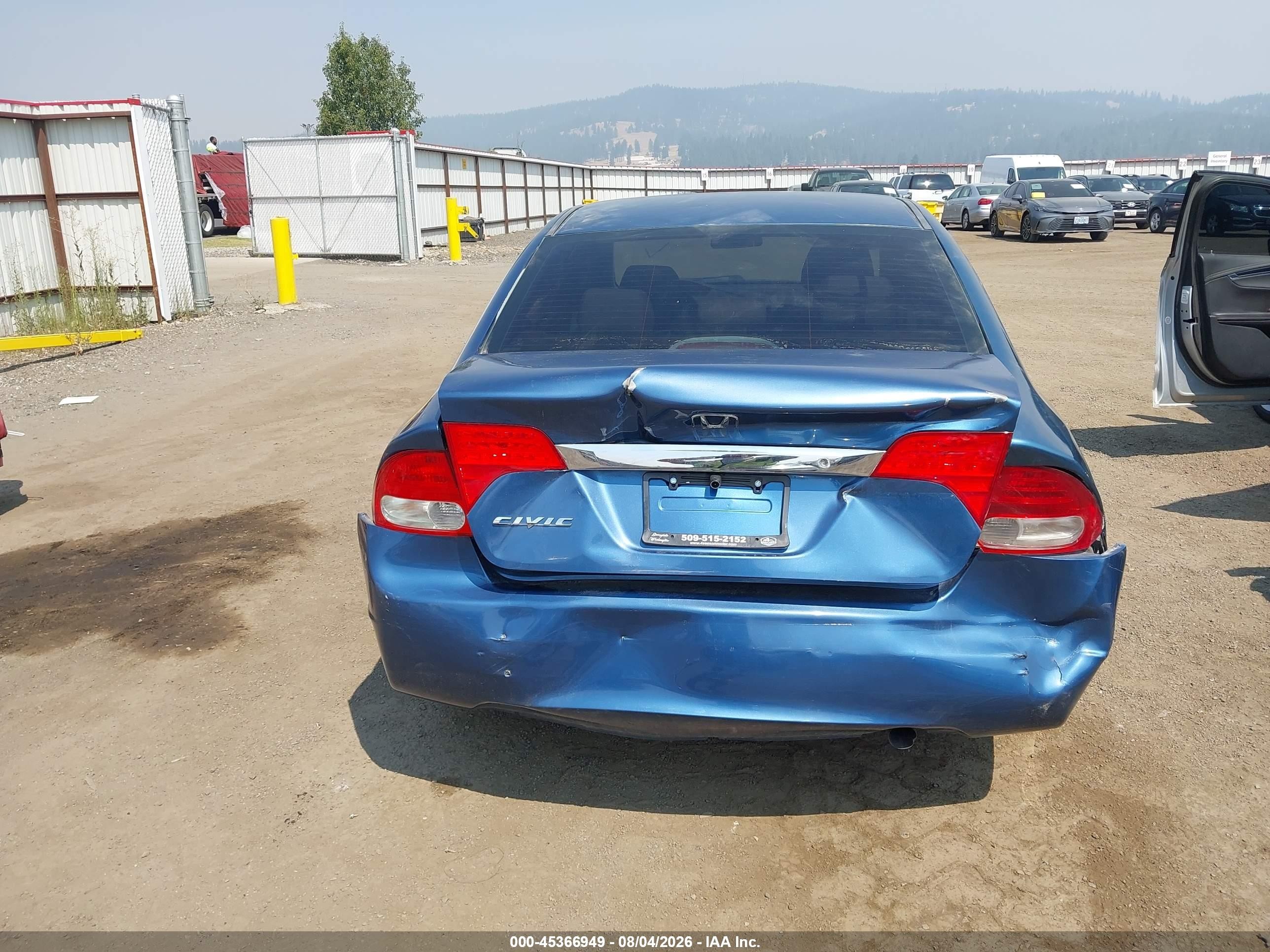 2010 Honda Civic Lx Blue vin: 19XFA1F50AE018037