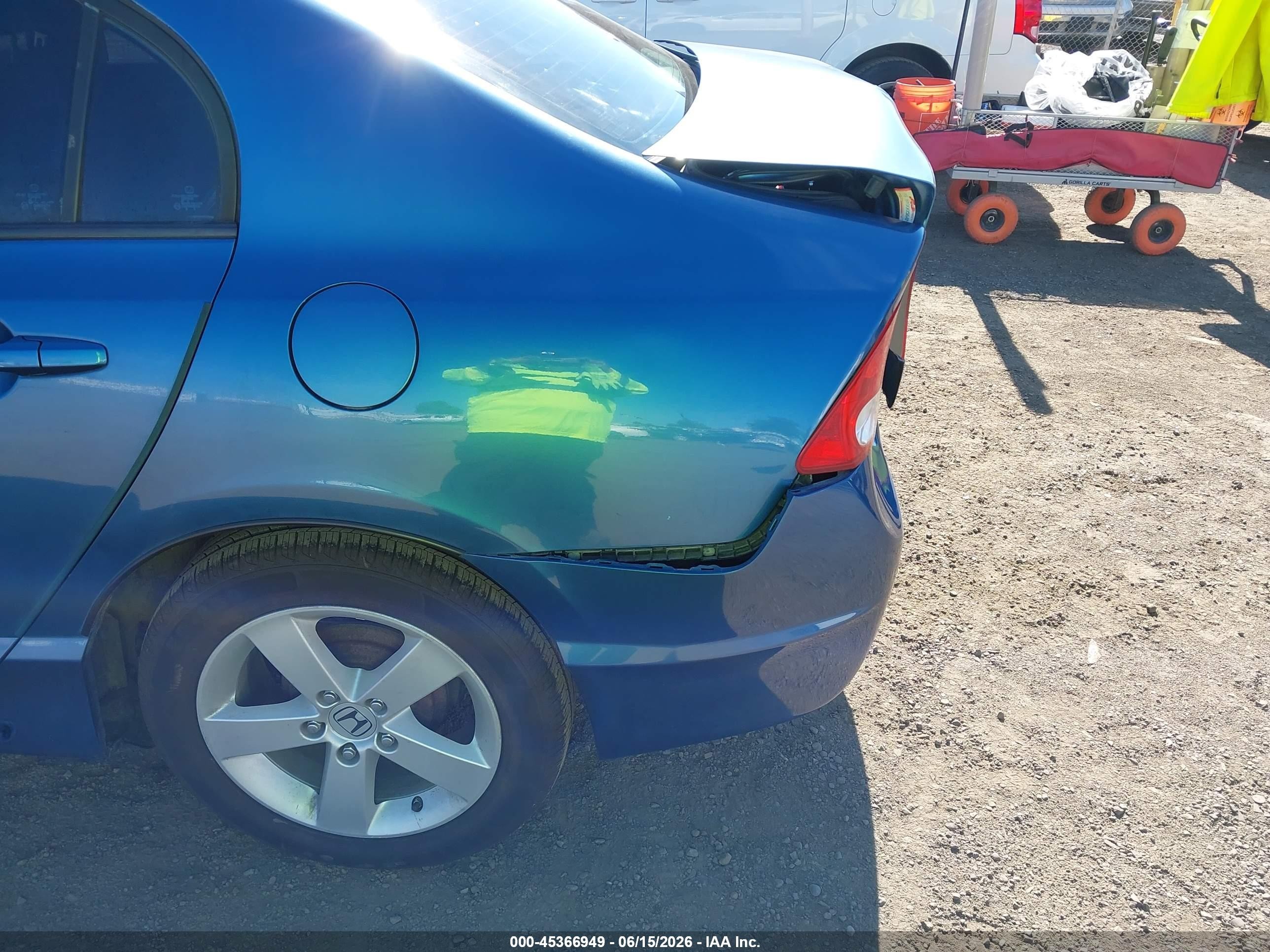 2010 Honda Civic Lx Blue vin: 19XFA1F50AE018037