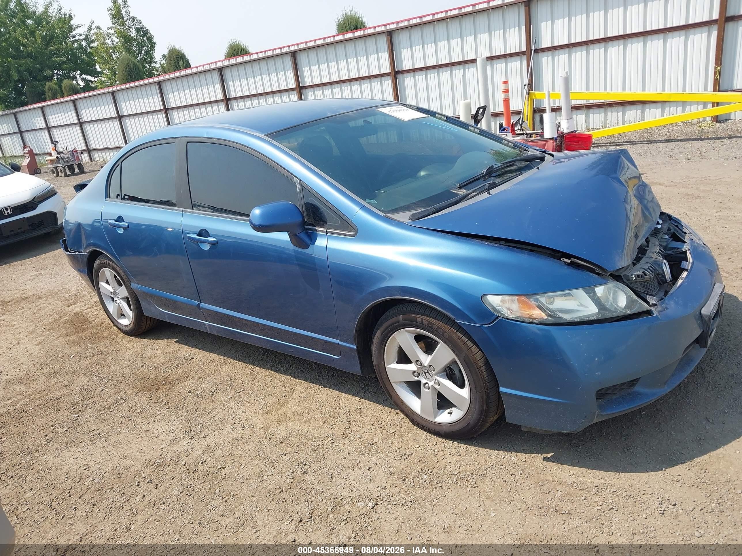 2010 Honda Civic Lx Blue vin: 19XFA1F50AE018037