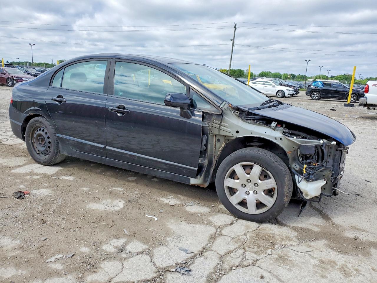 2010 Honda Civic Lx Black vin: 19XFA1F50AE028440