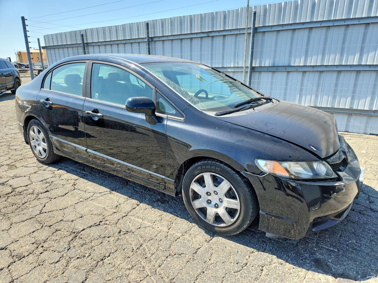 2010 Honda Civic Lx Black vin: 19XFA1F50AE045710