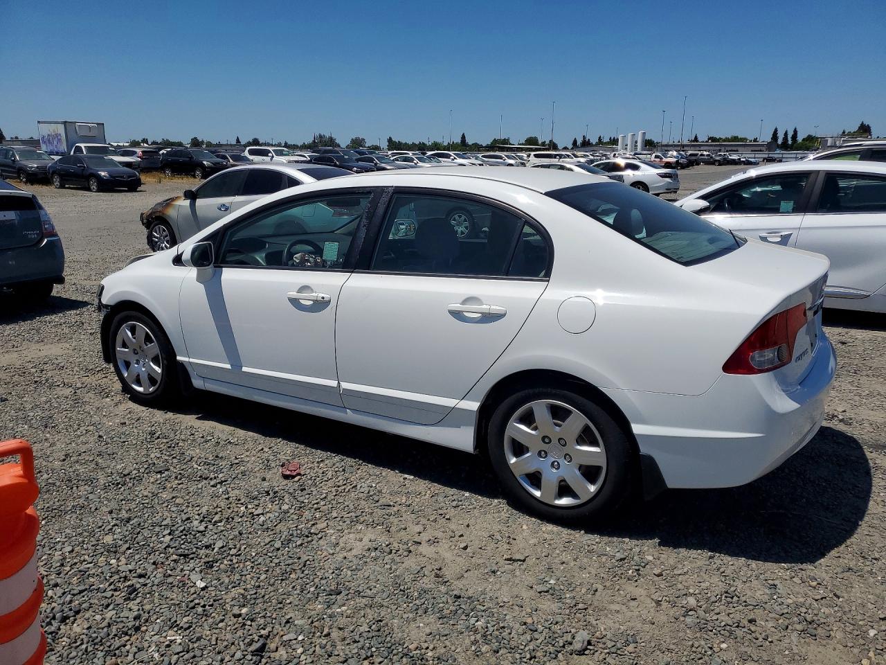 2010 Honda Civic Lx White vin: 19XFA1F50AE051071