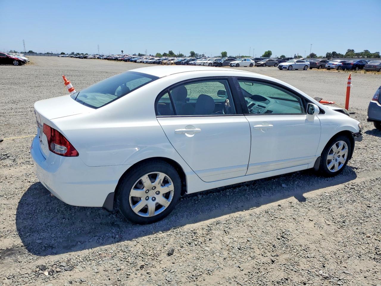 2010 Honda Civic Lx White vin: 19XFA1F50AE051071