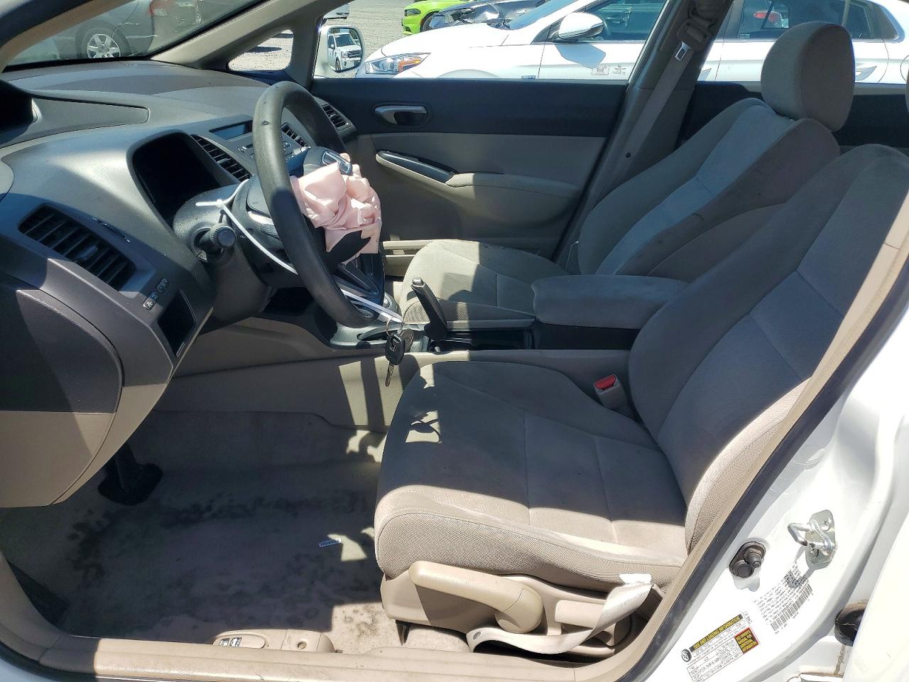 2010 Honda Civic Lx White vin: 19XFA1F50AE051071