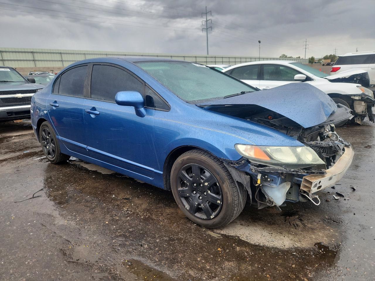 2010 Honda Civic Lx Синий vin: 19XFA1F50AE057310
