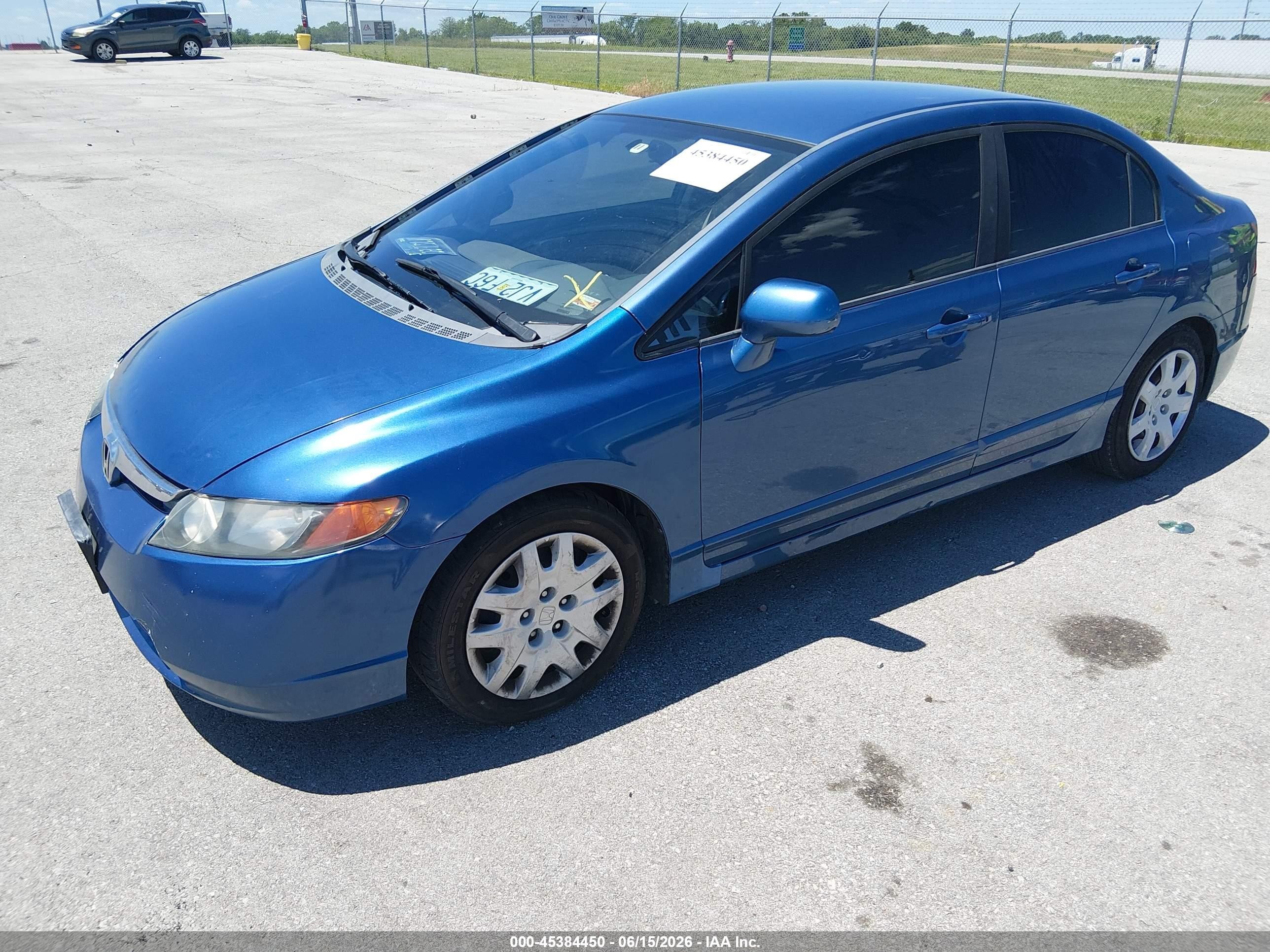 2010 Honda Civic Lx Blue vin: 19XFA1F50AE065407