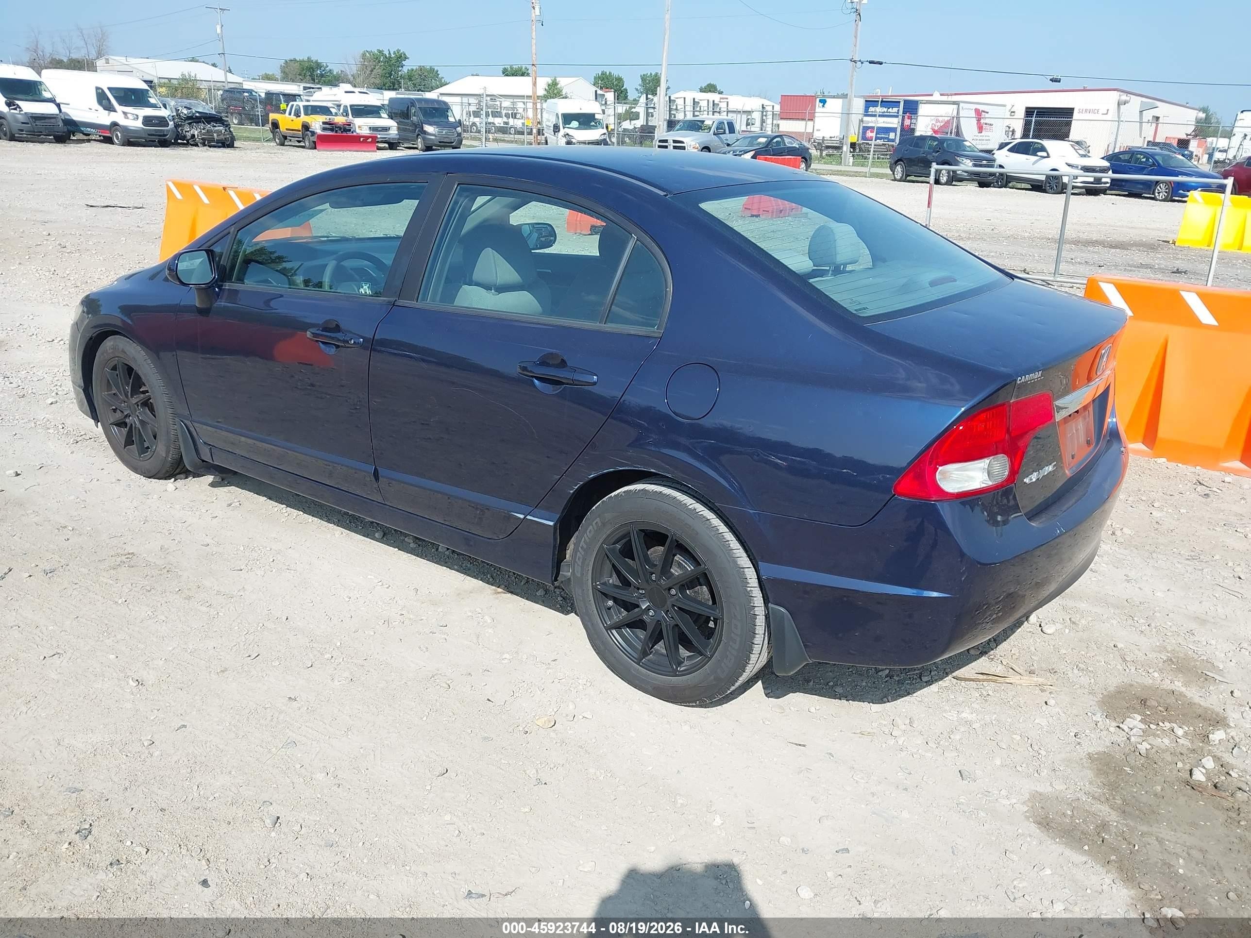 2010 Honda Civic Lx Dark Blue vin: 19XFA1F50AE075144