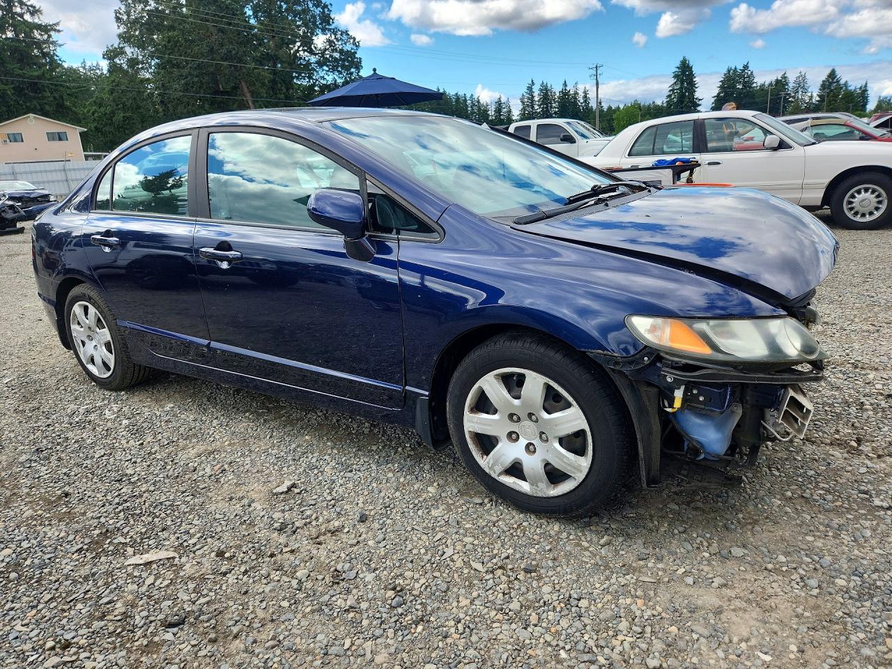 2010 Honda Civic Lx Blue vin: 19XFA1F50AE076049