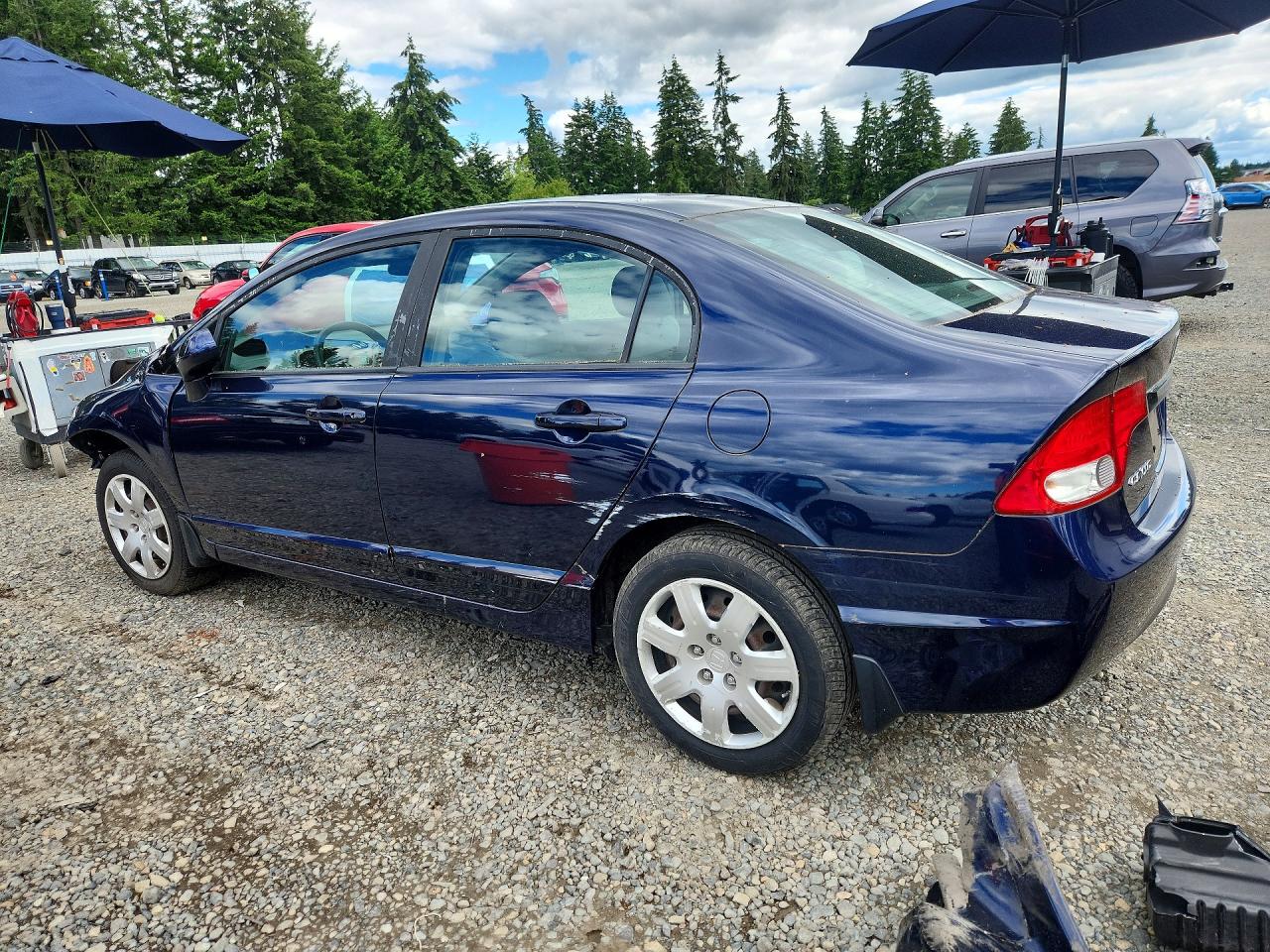 2010 Honda Civic Lx Blue vin: 19XFA1F50AE076049