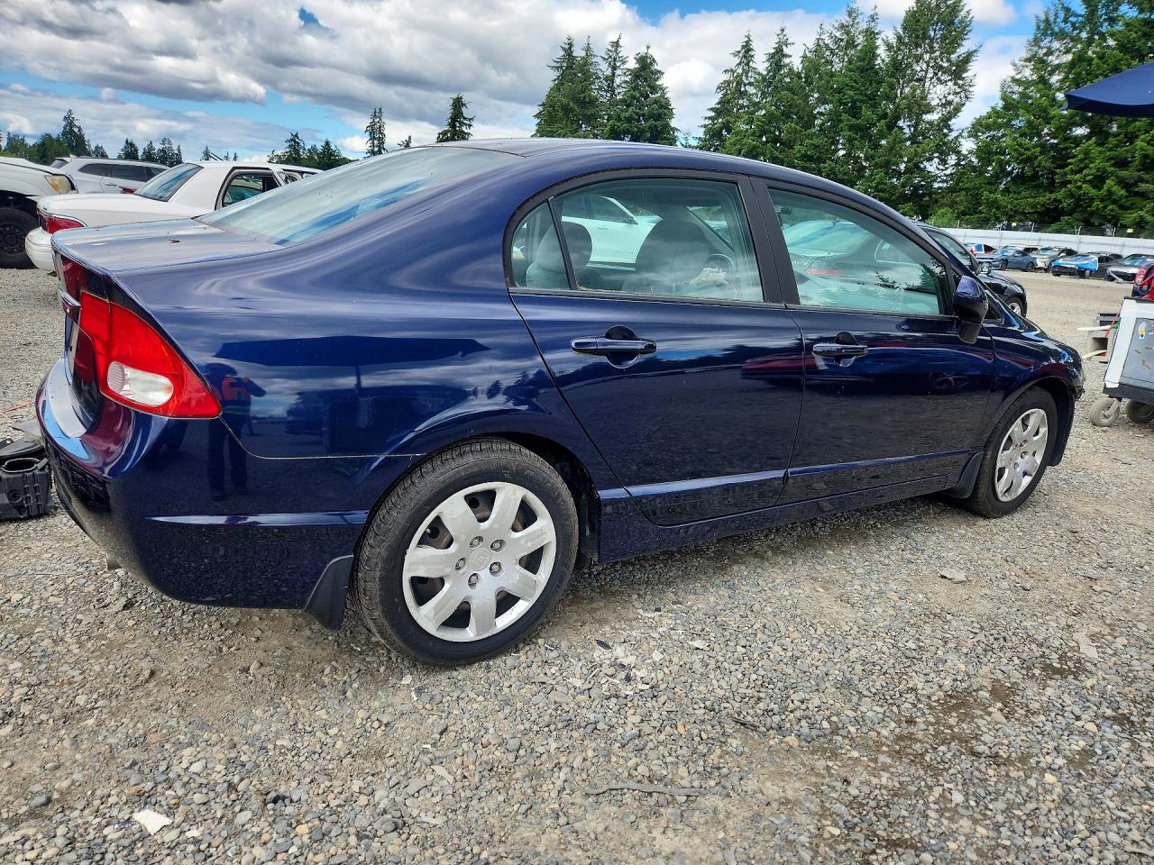2010 Honda Civic Lx Blue vin: 19XFA1F50AE076049