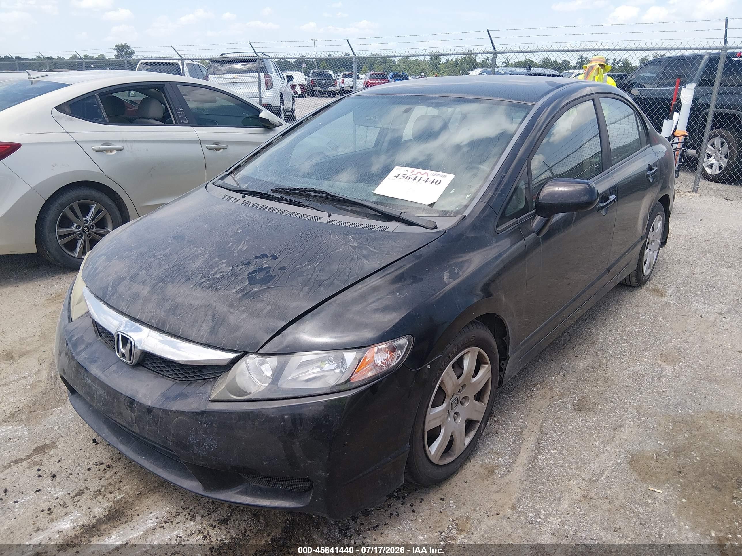 2010 Honda Civic Lx Black vin: 19XFA1F50AE076424