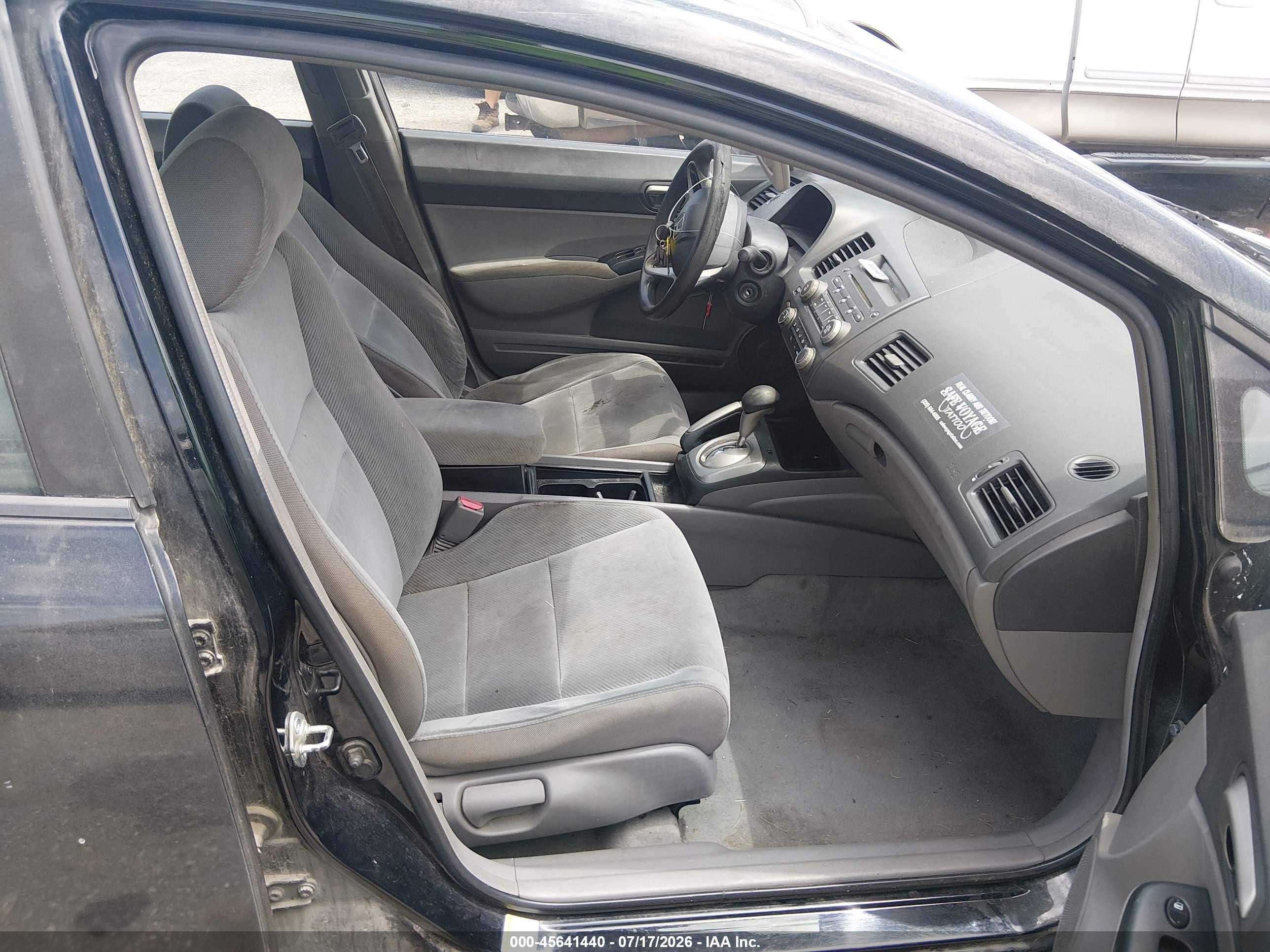 2010 Honda Civic Lx Black vin: 19XFA1F50AE076424