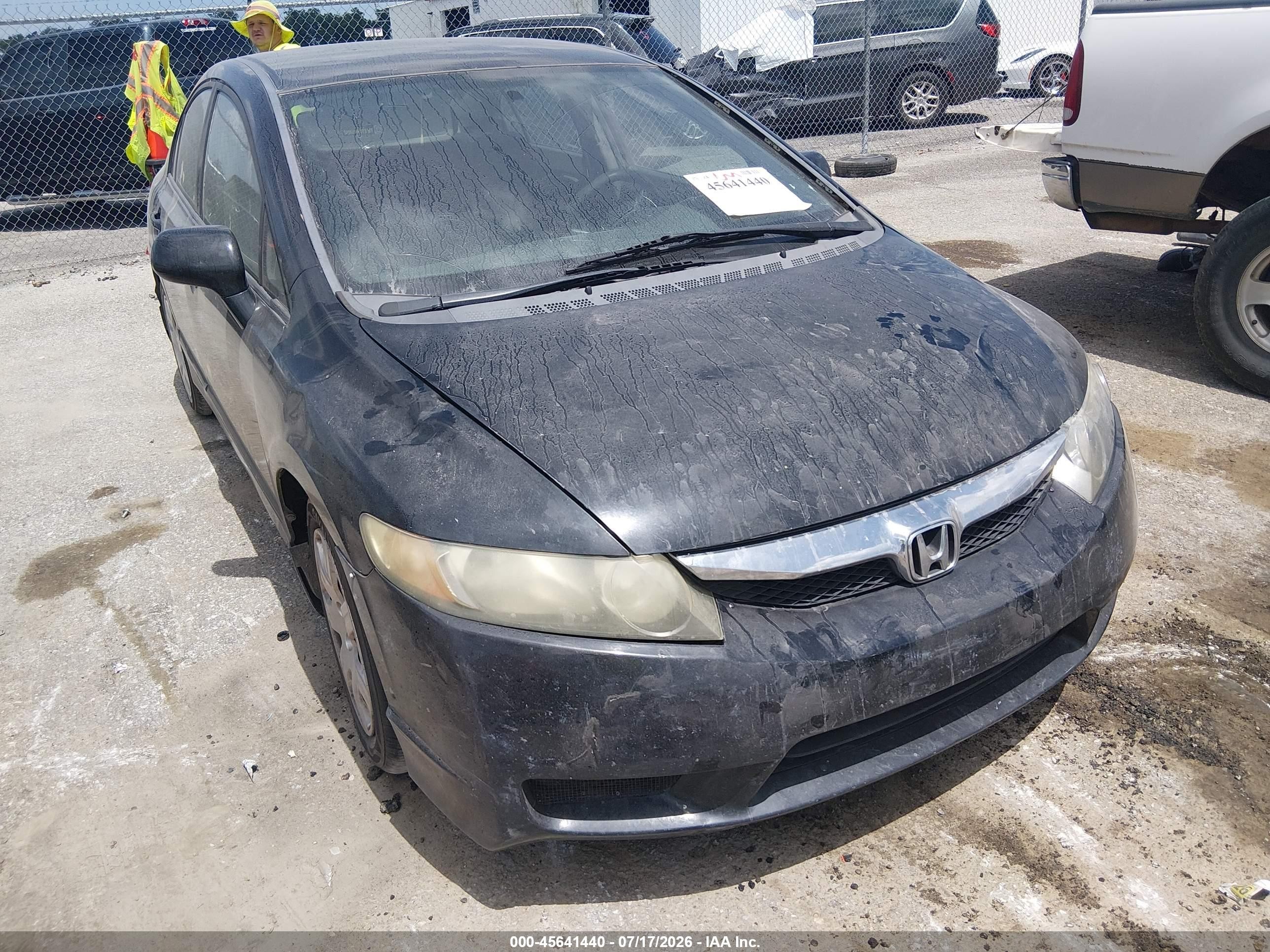 2010 Honda Civic Lx Black vin: 19XFA1F50AE076424