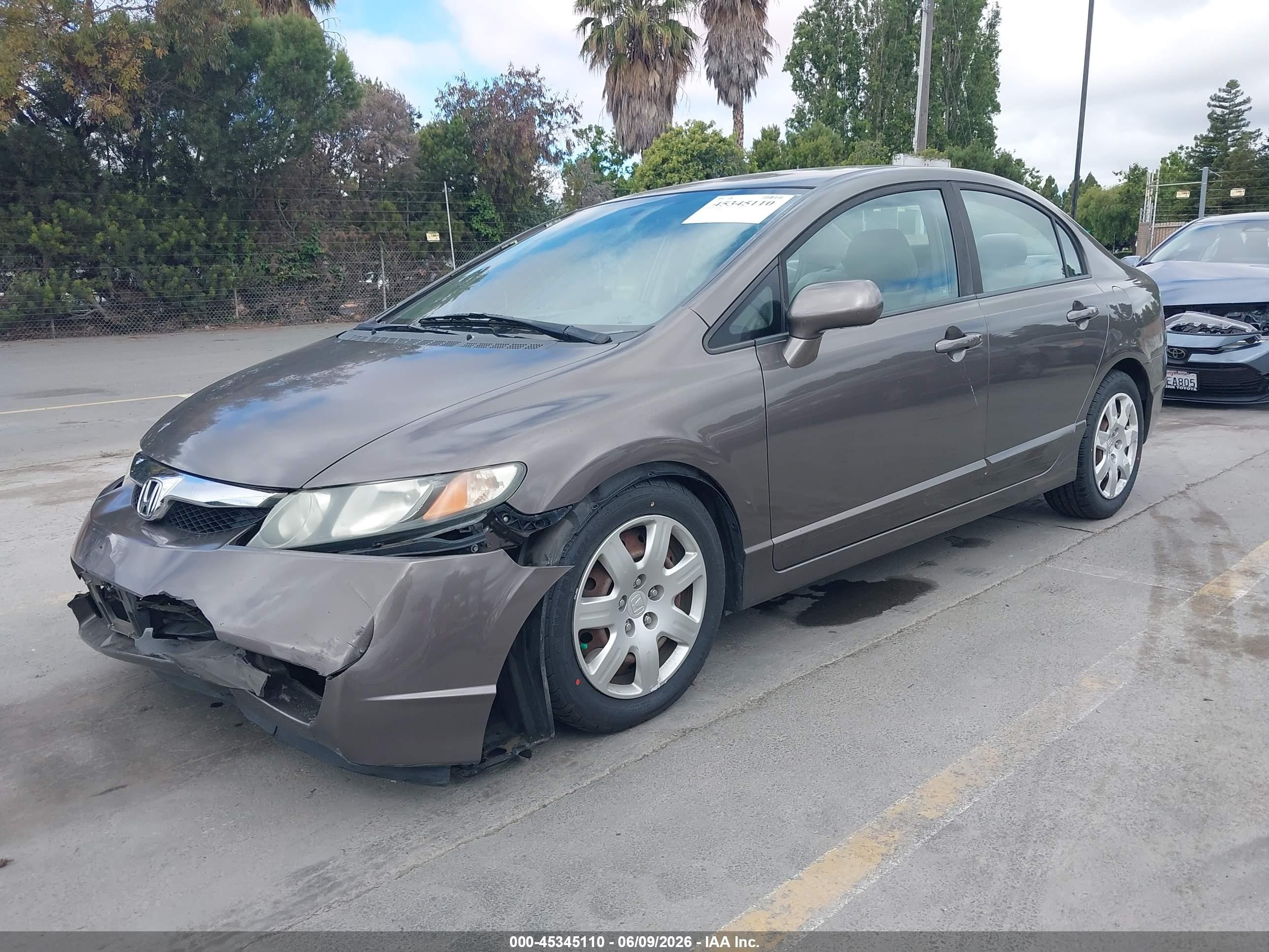 2010 Honda Civic Lx Dark Brown vin: 19XFA1F50AE078366