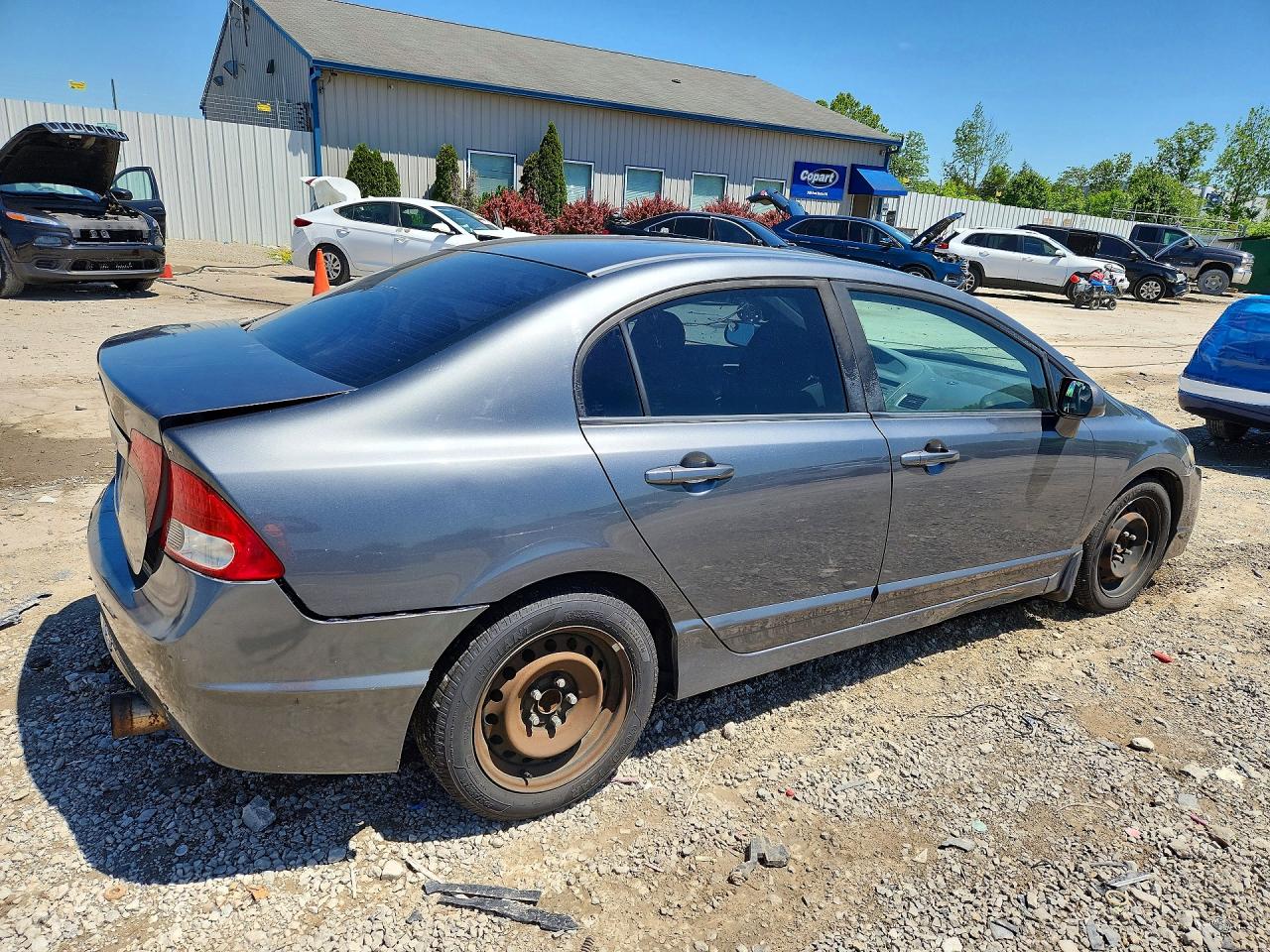 2010 Honda Civic Lx Gray vin: 19XFA1F50AE080649