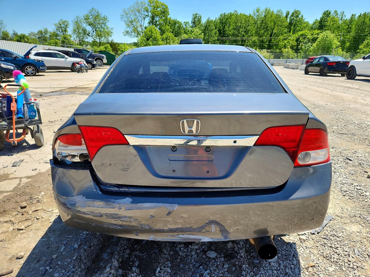 2010 Honda Civic Lx Gray vin: 19XFA1F50AE080649