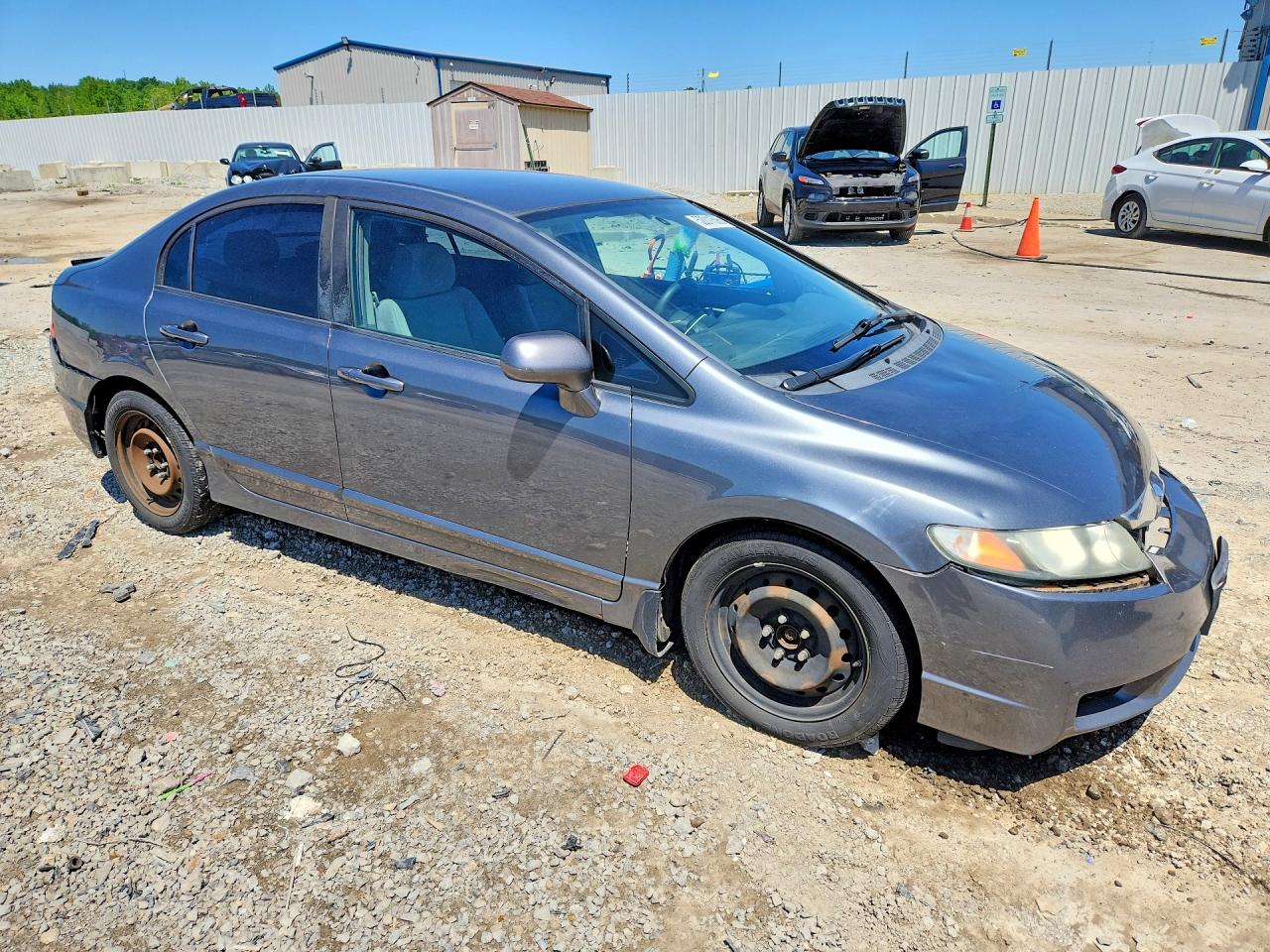 2010 Honda Civic Lx Gray vin: 19XFA1F50AE080649
