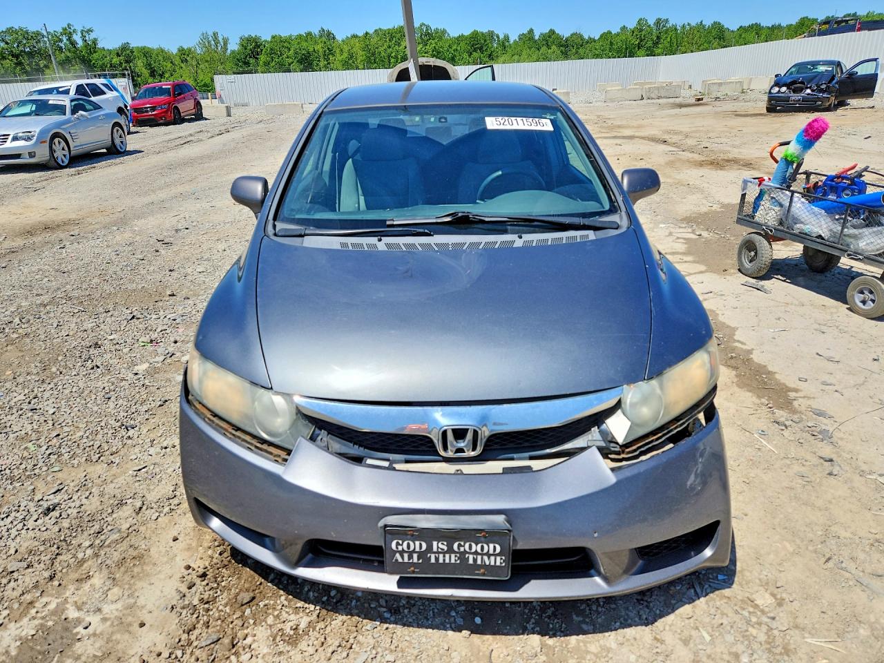 2010 Honda Civic Lx Gray vin: 19XFA1F50AE080649